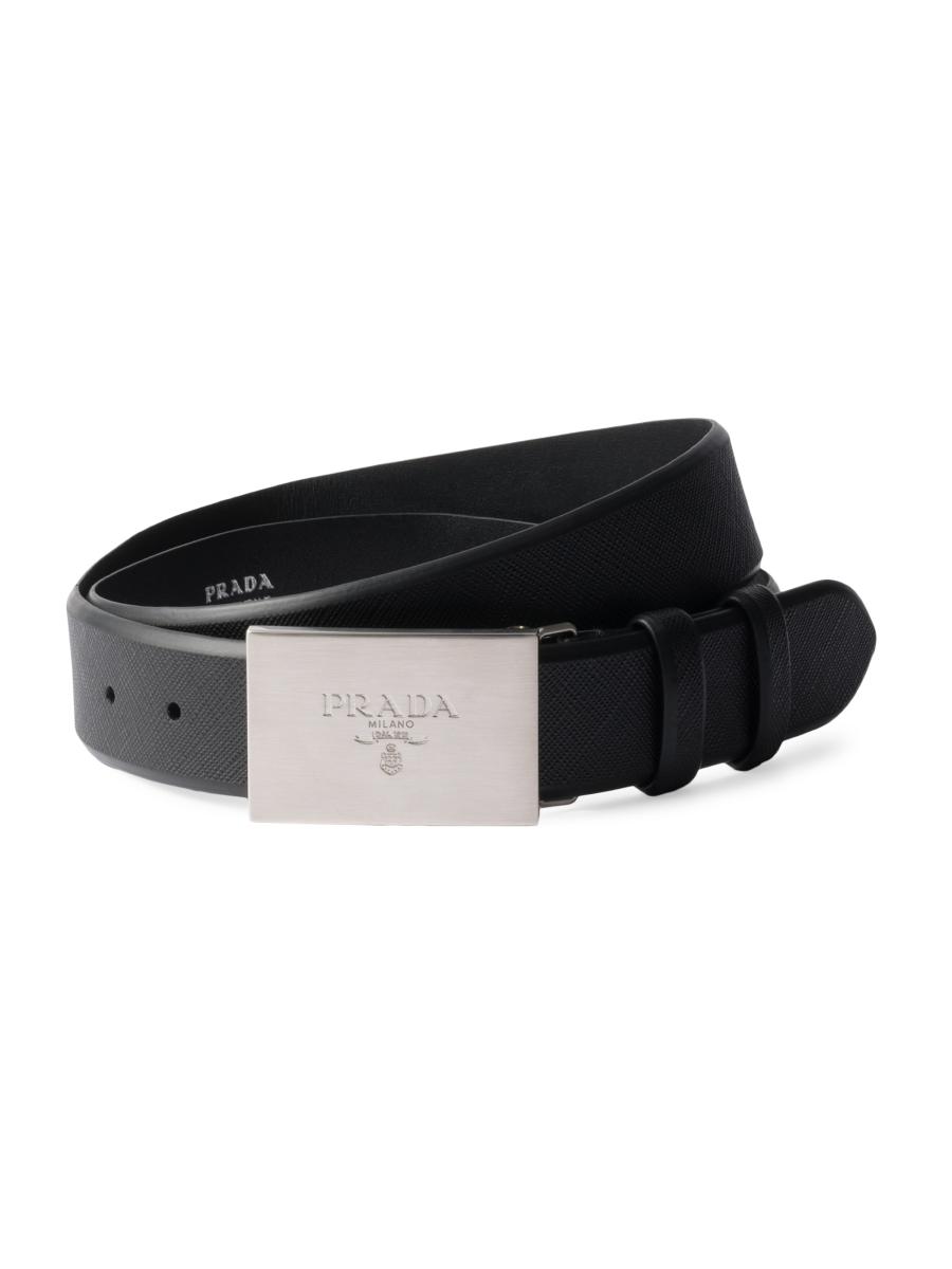 Prada Saffiano Leather Belt | Saks Fifth Avenue