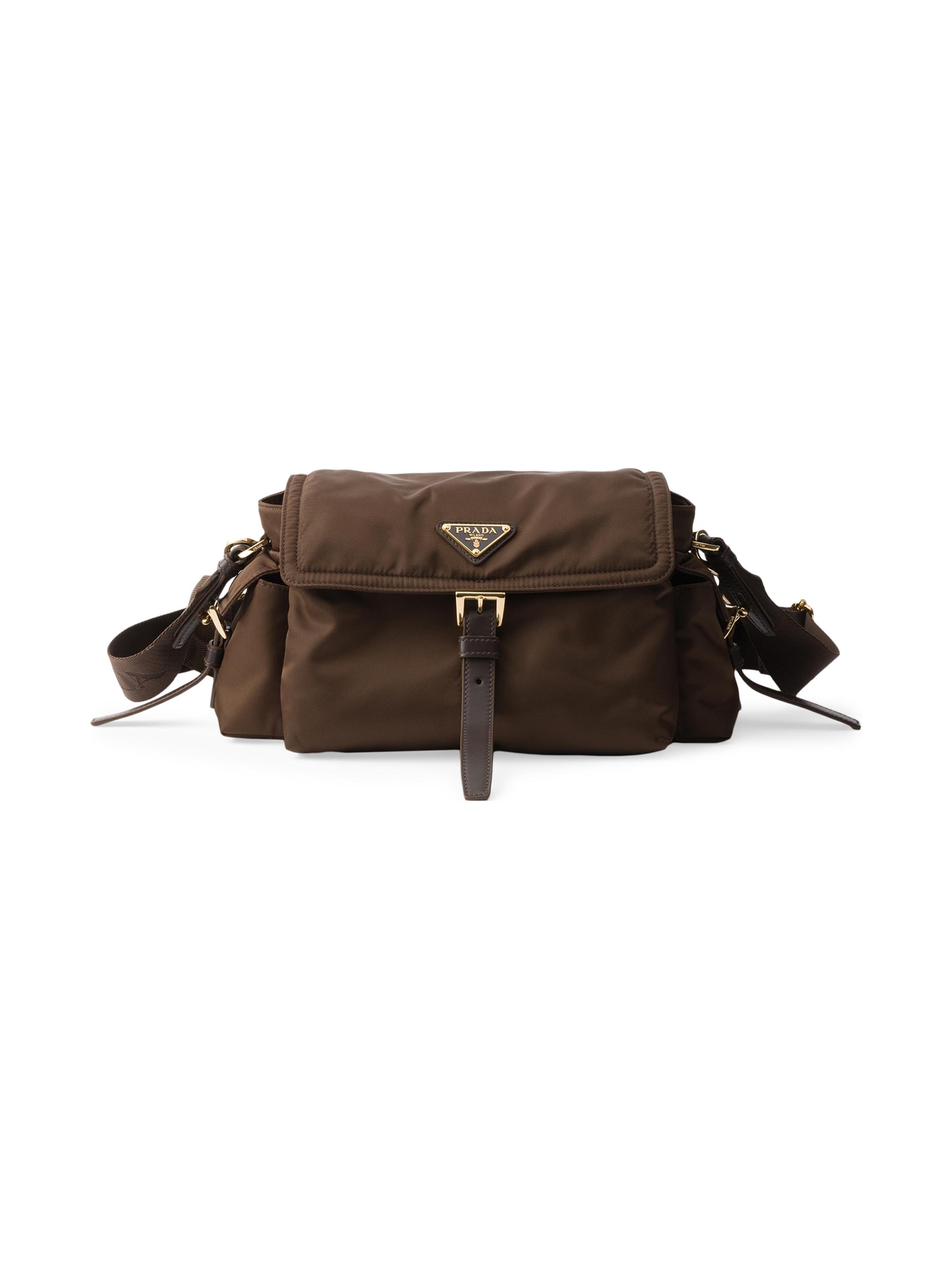 Prada Women's  Explore Re-Nylon Shoulder Bag - Dark Brown