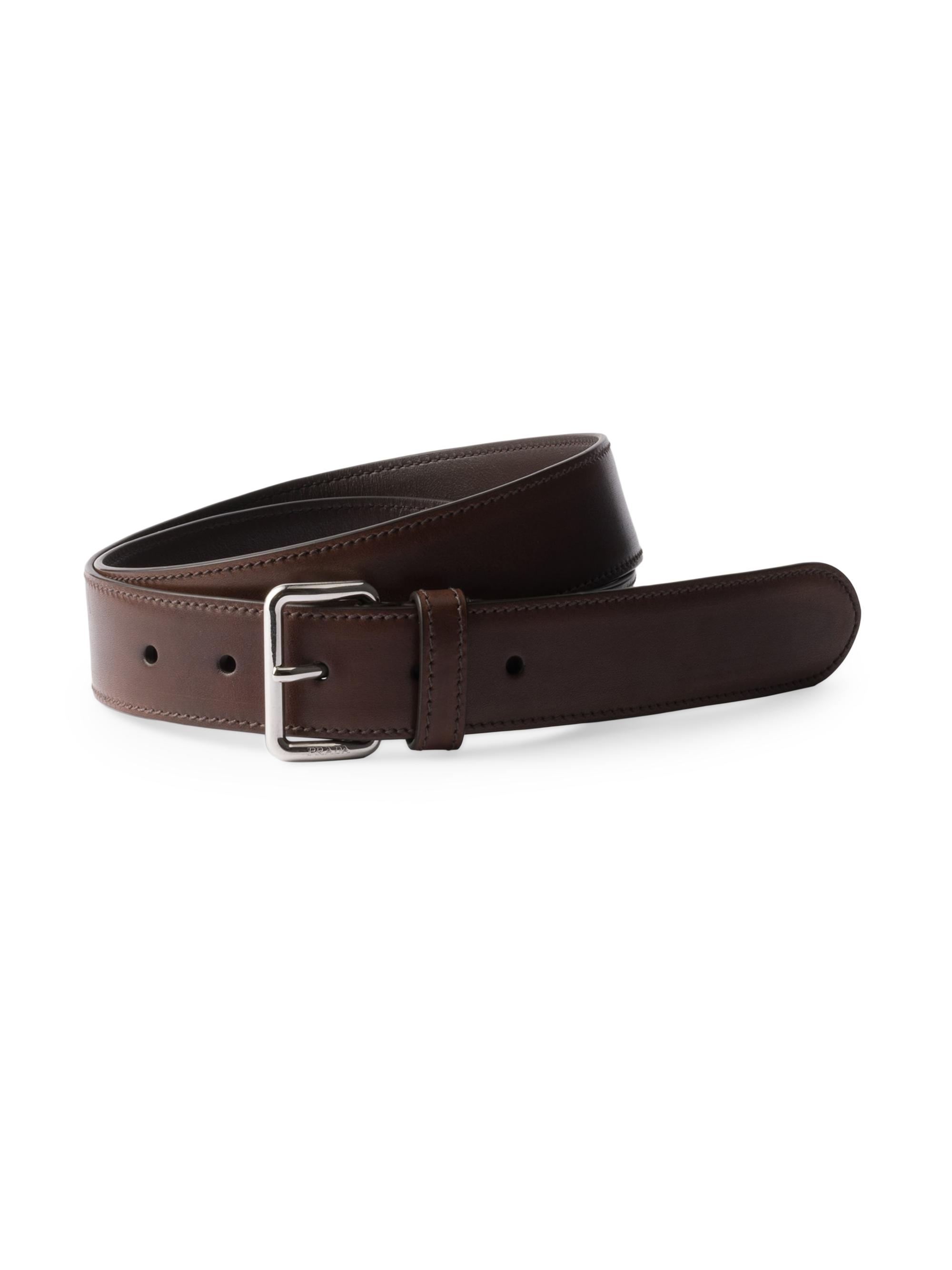 小物 Prada leather belt archive Prada Antiqued Leather Belt | Saks Fifth Avenue