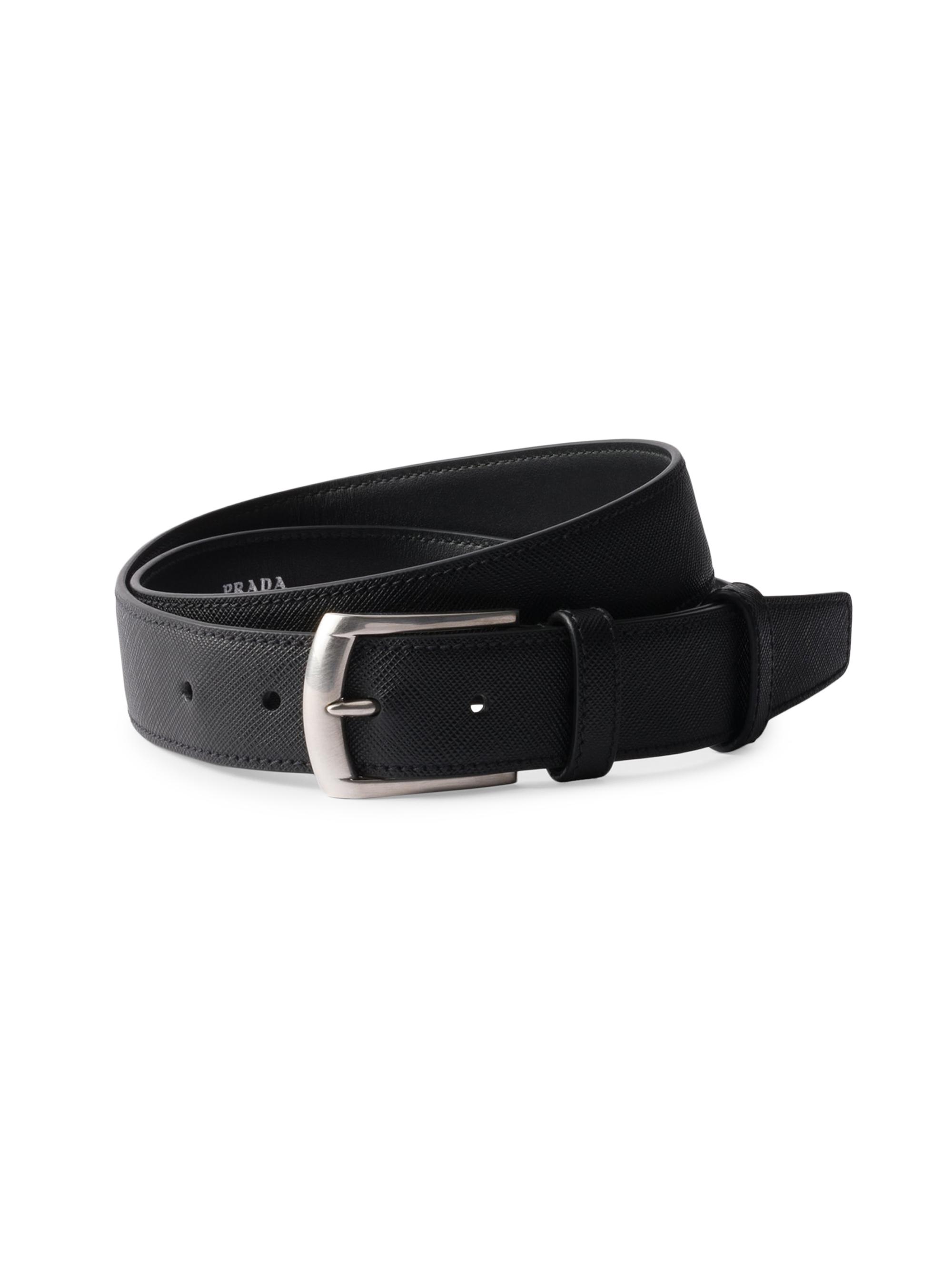 Prada Leather Belt | Saks Fifth Avenue