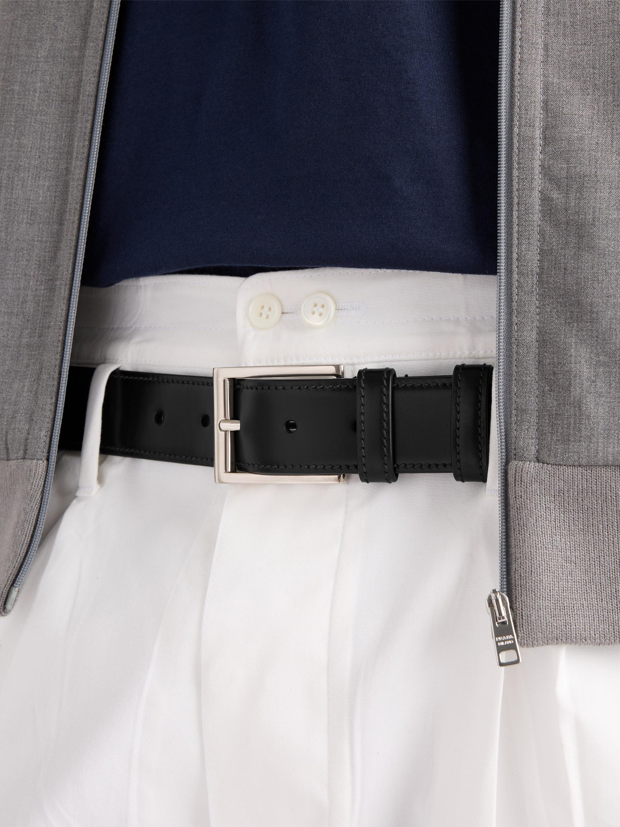 Prada Leather Belt | Saks Fifth Avenue