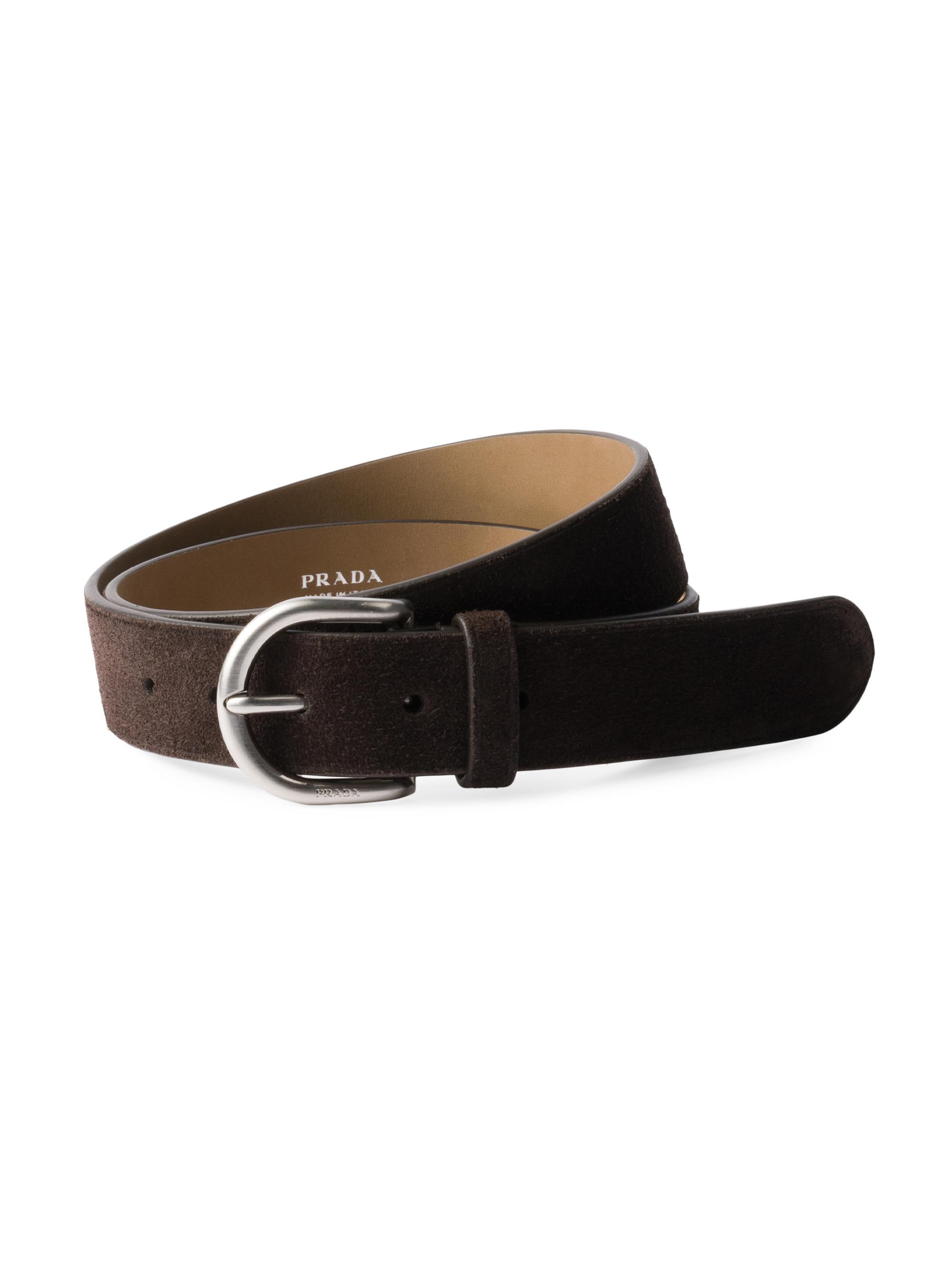 PRADAベルト Prada Suede Belt | Saks Fifth Avenue