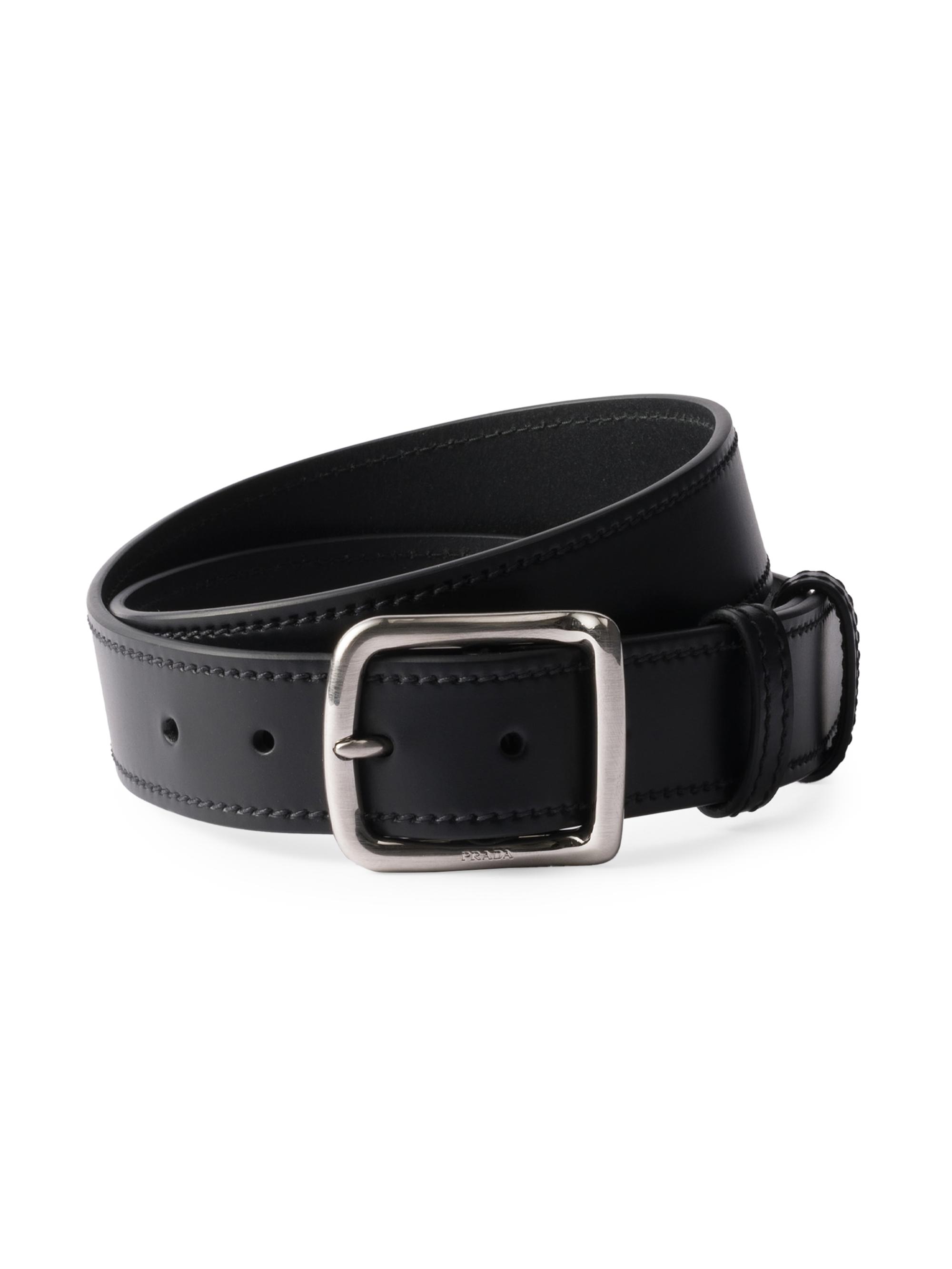 Prada Antiqued Leather Belt | Saks Fifth Avenue