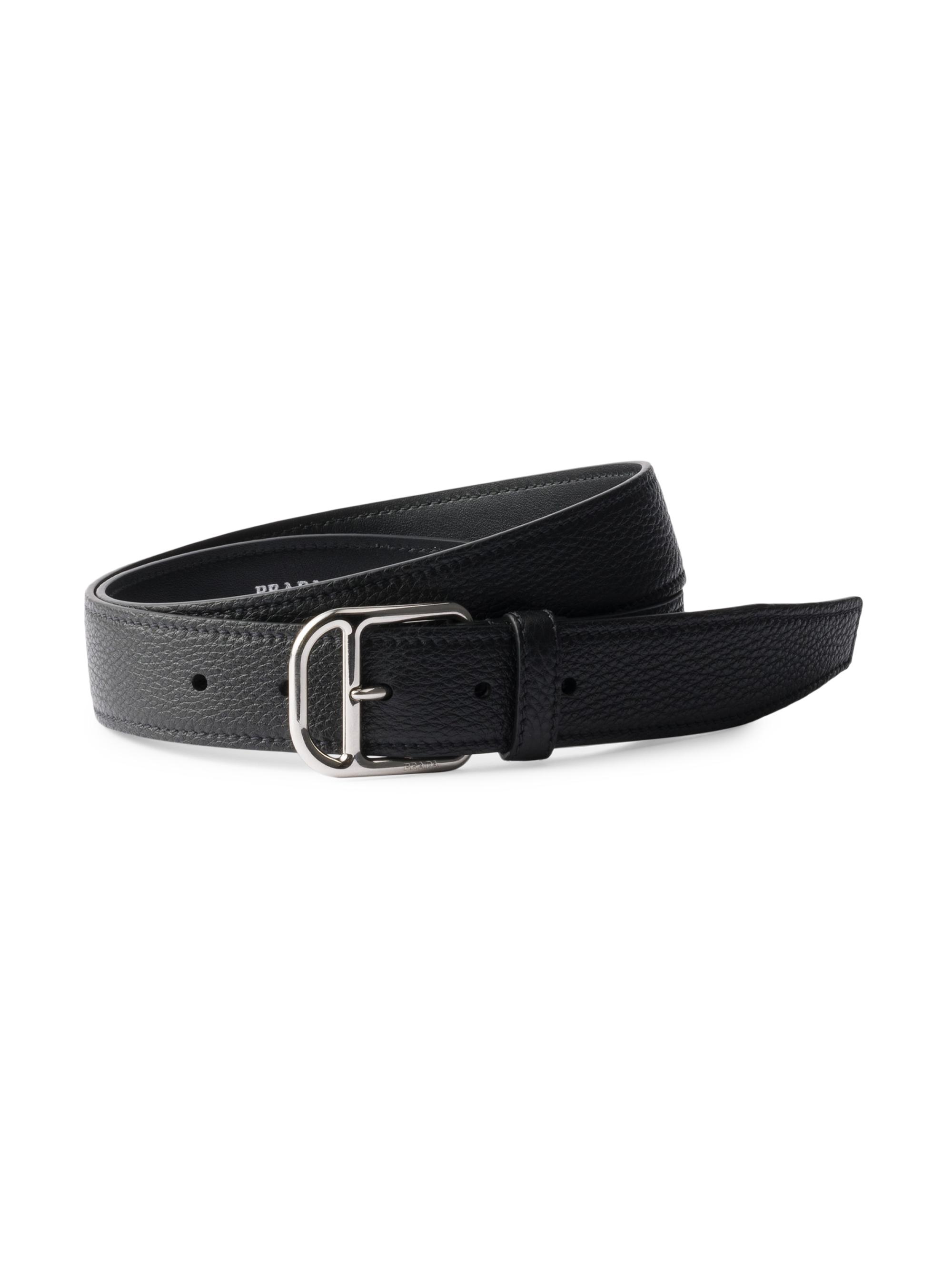 Bottega Veneta Reverso Intrecciato Leather Belt | Saks Fifth Avenue