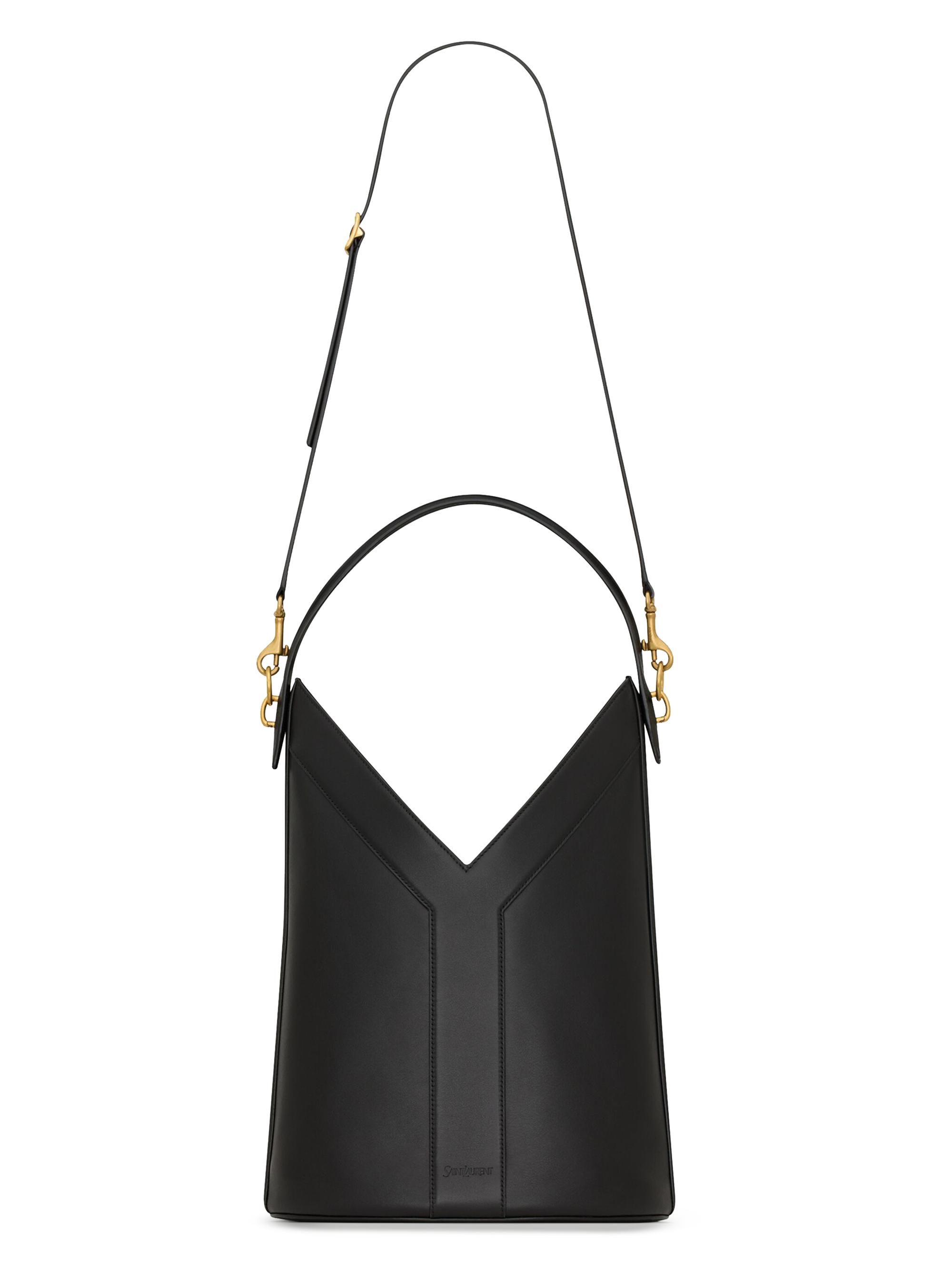 Saint Laurent Y Top Handle Bucket Bag in Leather | Saks Fifth Avenue