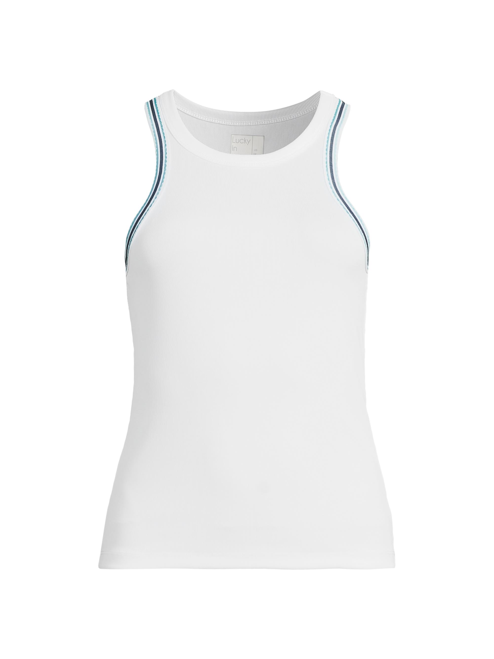 Lucky in Love Eyelet You Win Win It Stripe Tank Top | Saks Fifth