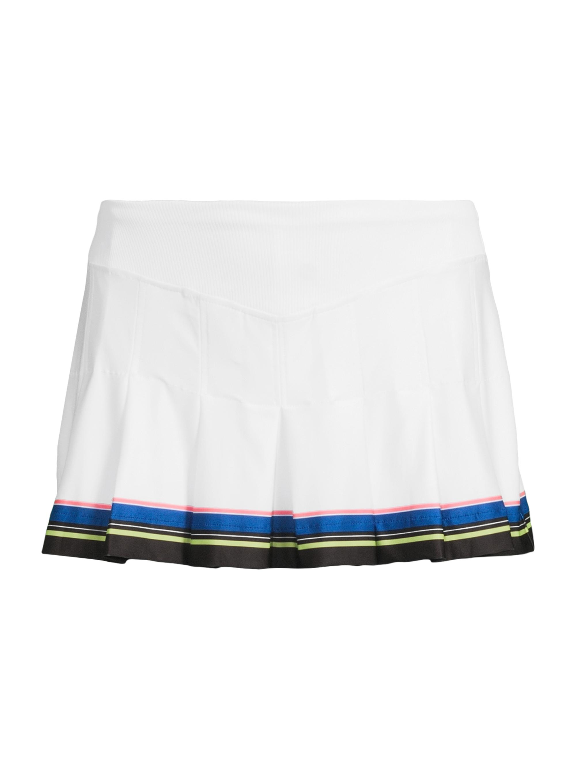 Lucky in Love Women's Stripe It Up Hype Skort - White