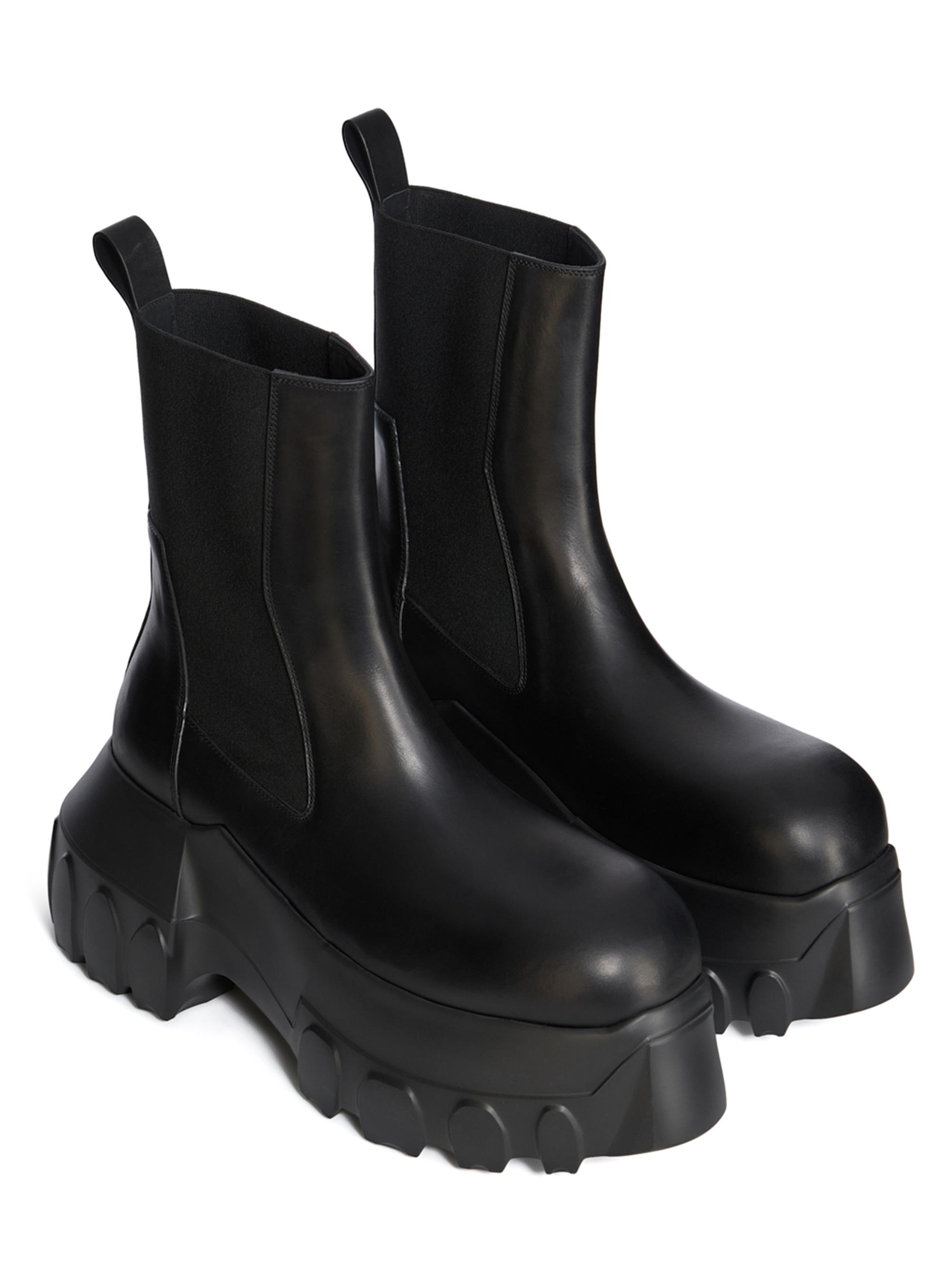 Rick Owens Beatle Mega Tractor Leather Chelsea Boots | Saks Fifth