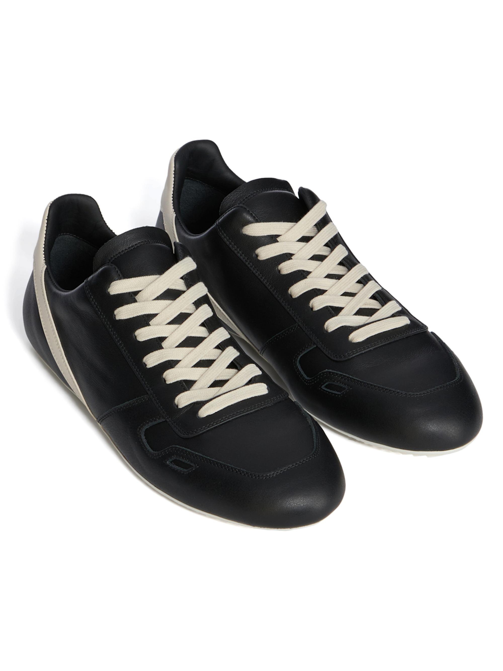 Rick Owens Minimal Leather Sneakers | Saks Fifth Avenue display picture 3