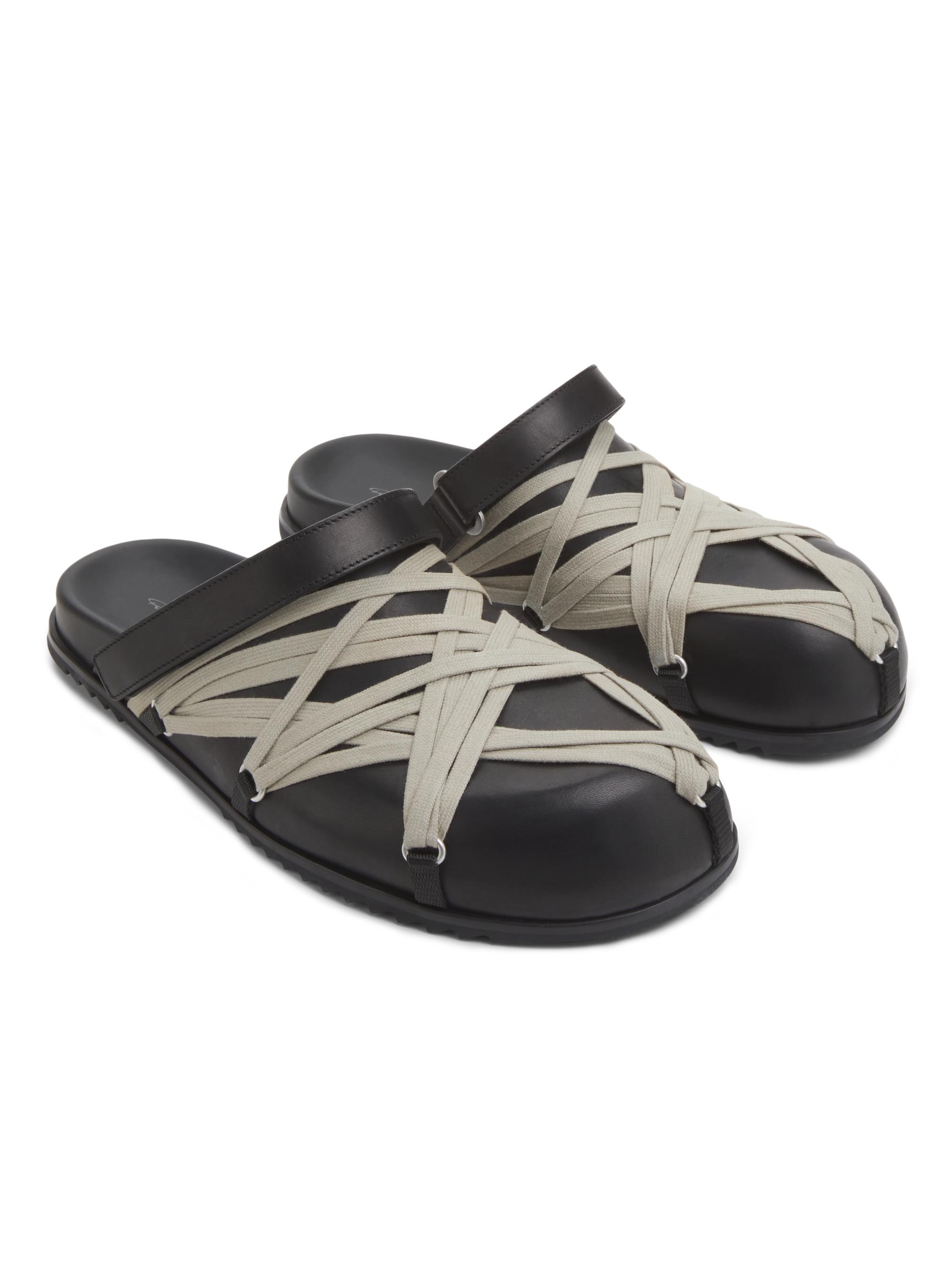 Rick Owens Megalace Granola Leather Mules | Saks Fifth Avenue