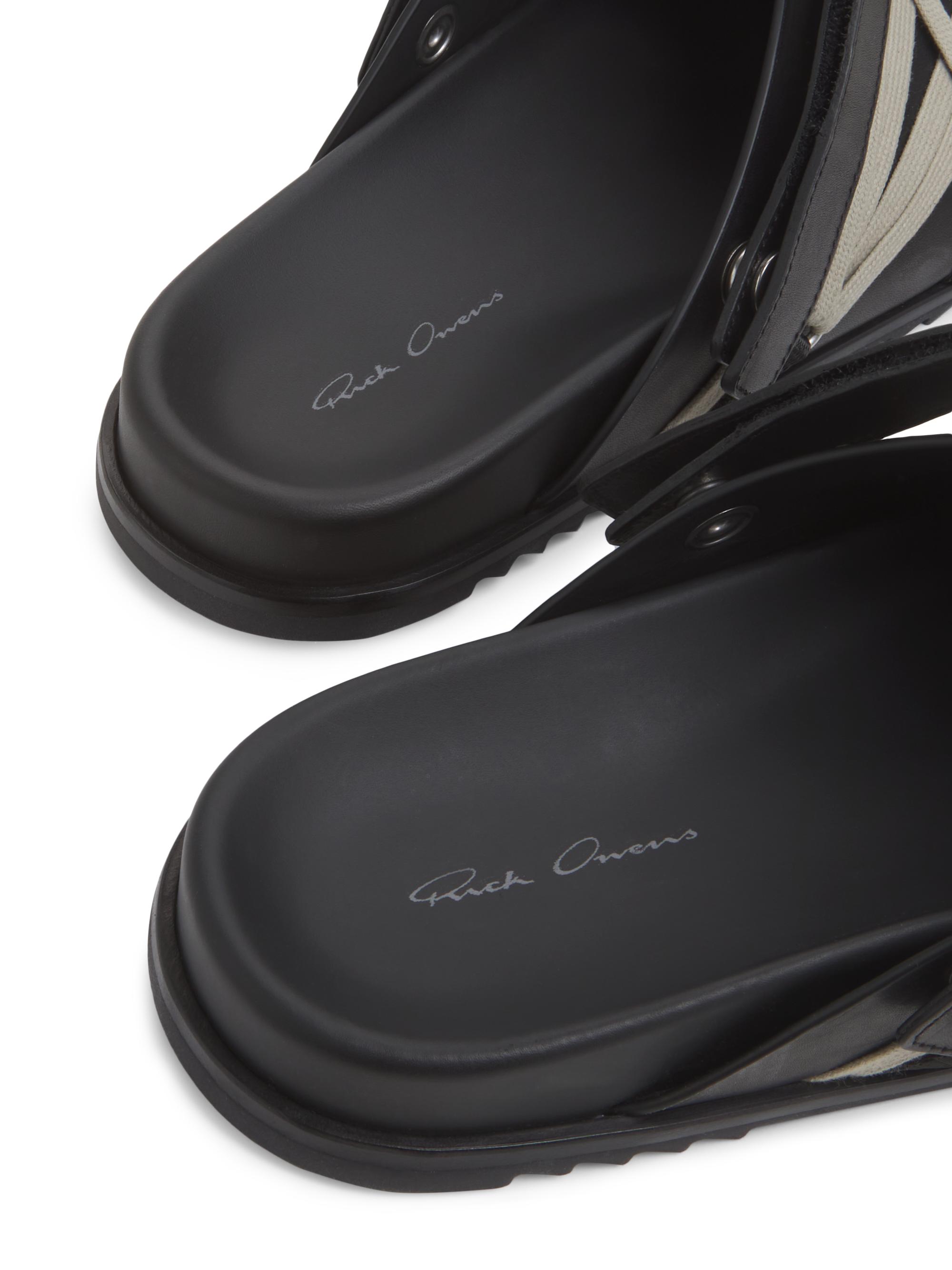 Rick Owens Megalace Granola Leather Mules | Saks Fifth Avenue