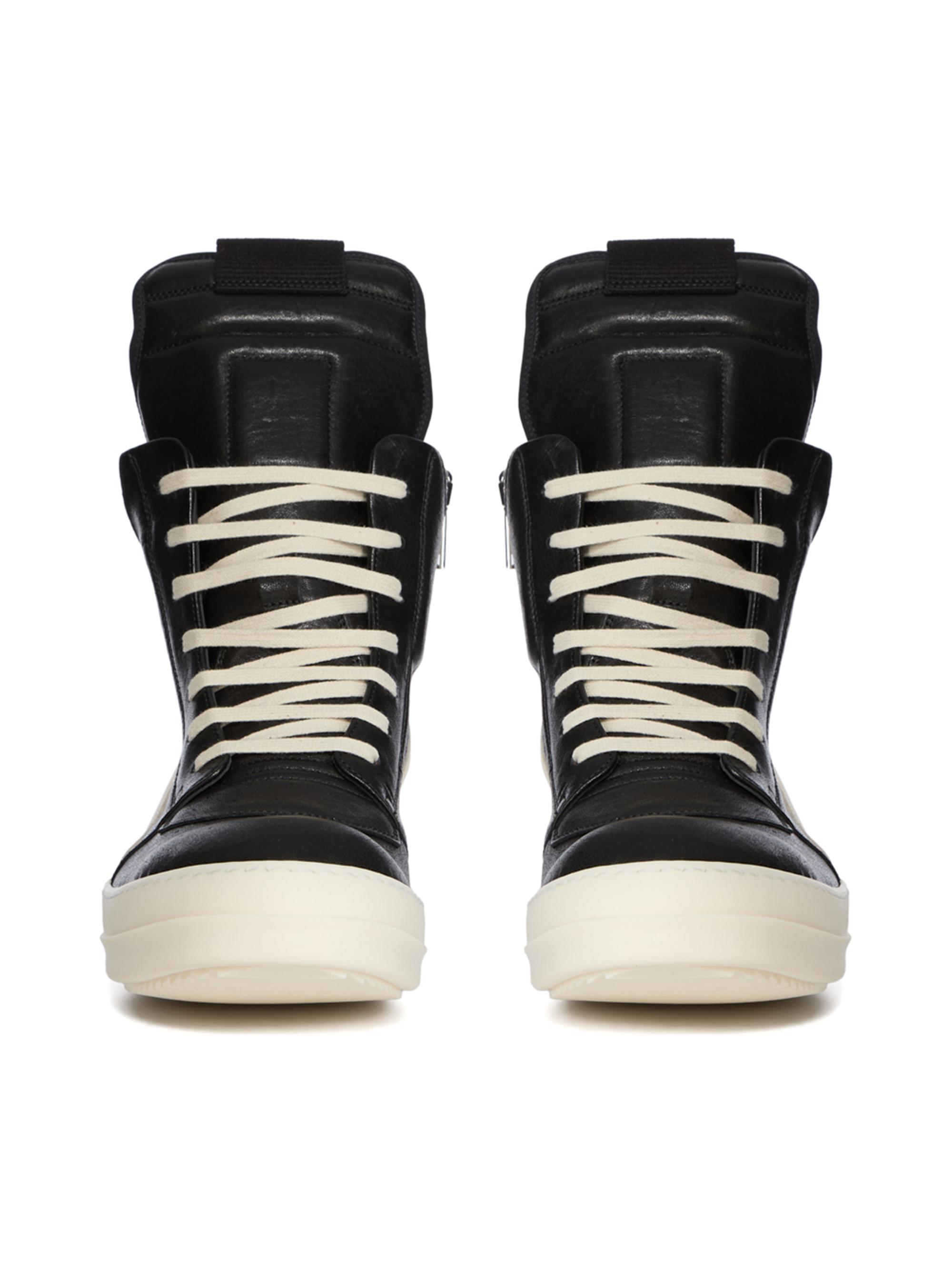 Rick Owens Geobasket Leather High-Top Sneakers | Saks Fifth Avenue