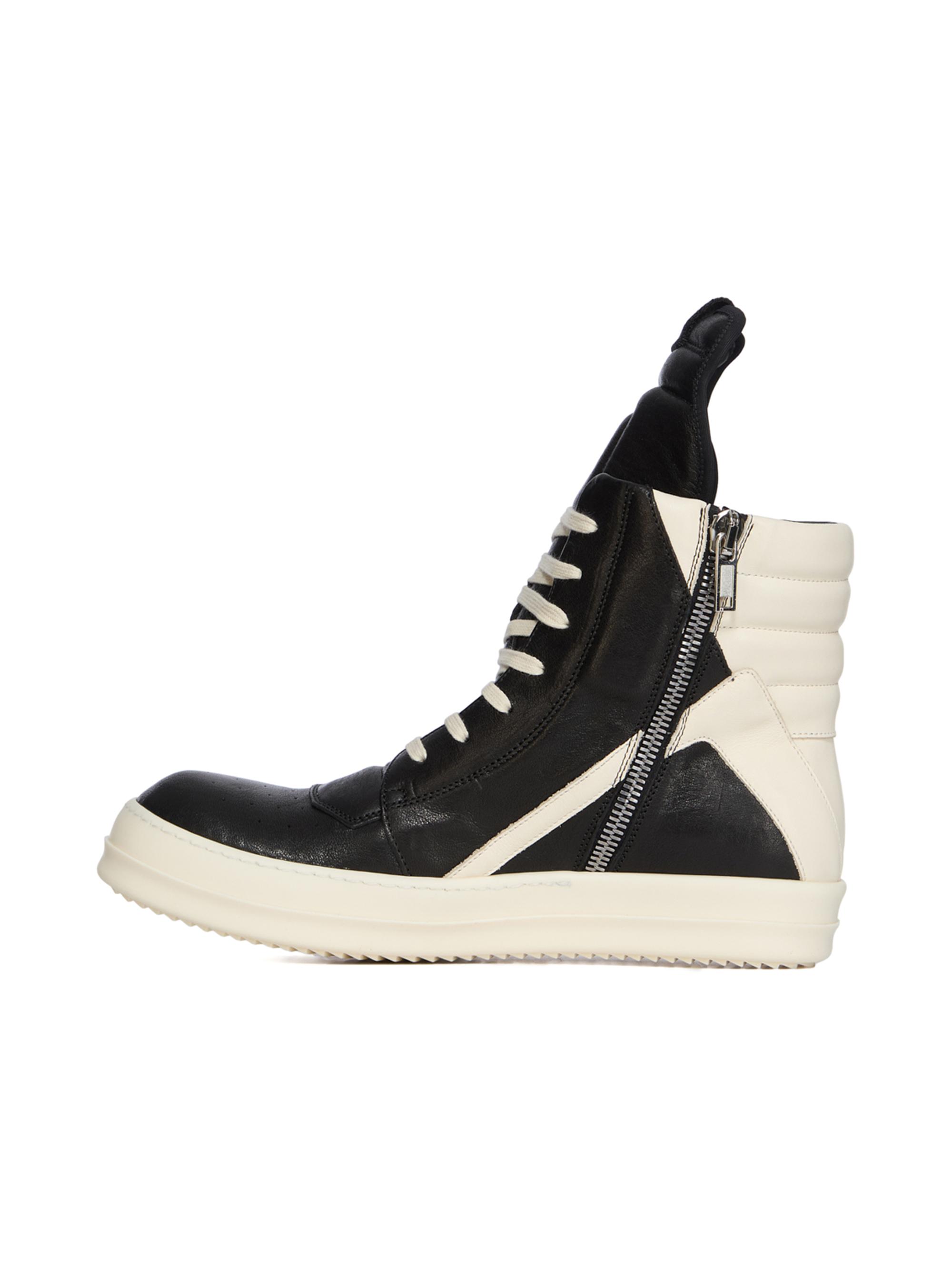 Rick Owens Geobasket Leather High-Top Sneakers | Saks Fifth Avenue