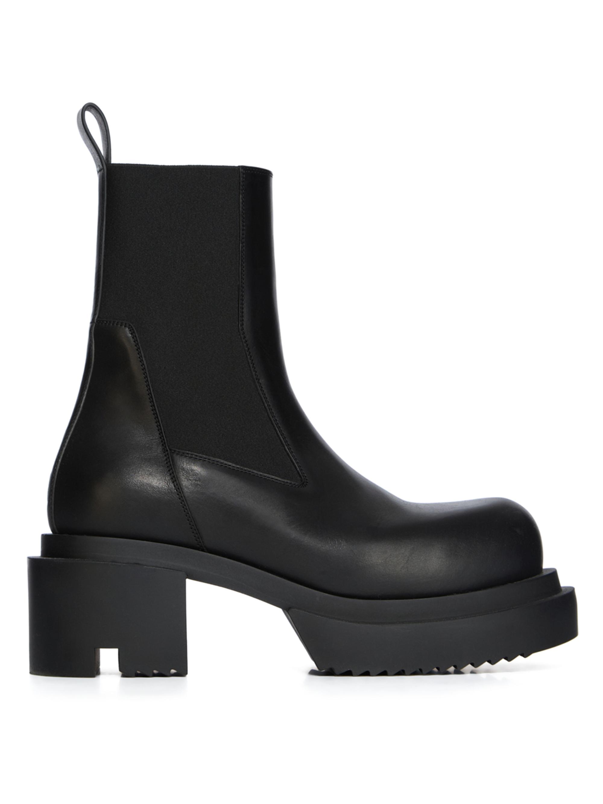 Rick Owens ​Sliver 115MM Leather Platform Beatle Boots | Saks