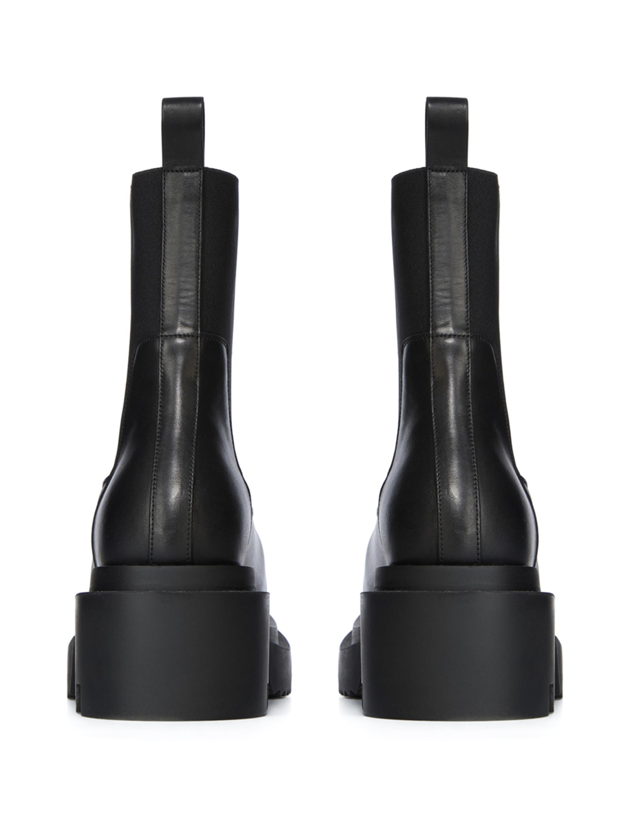 Rick Owens Beatle Bogun Leather Chelsea Boots | Saks Fifth Avenue