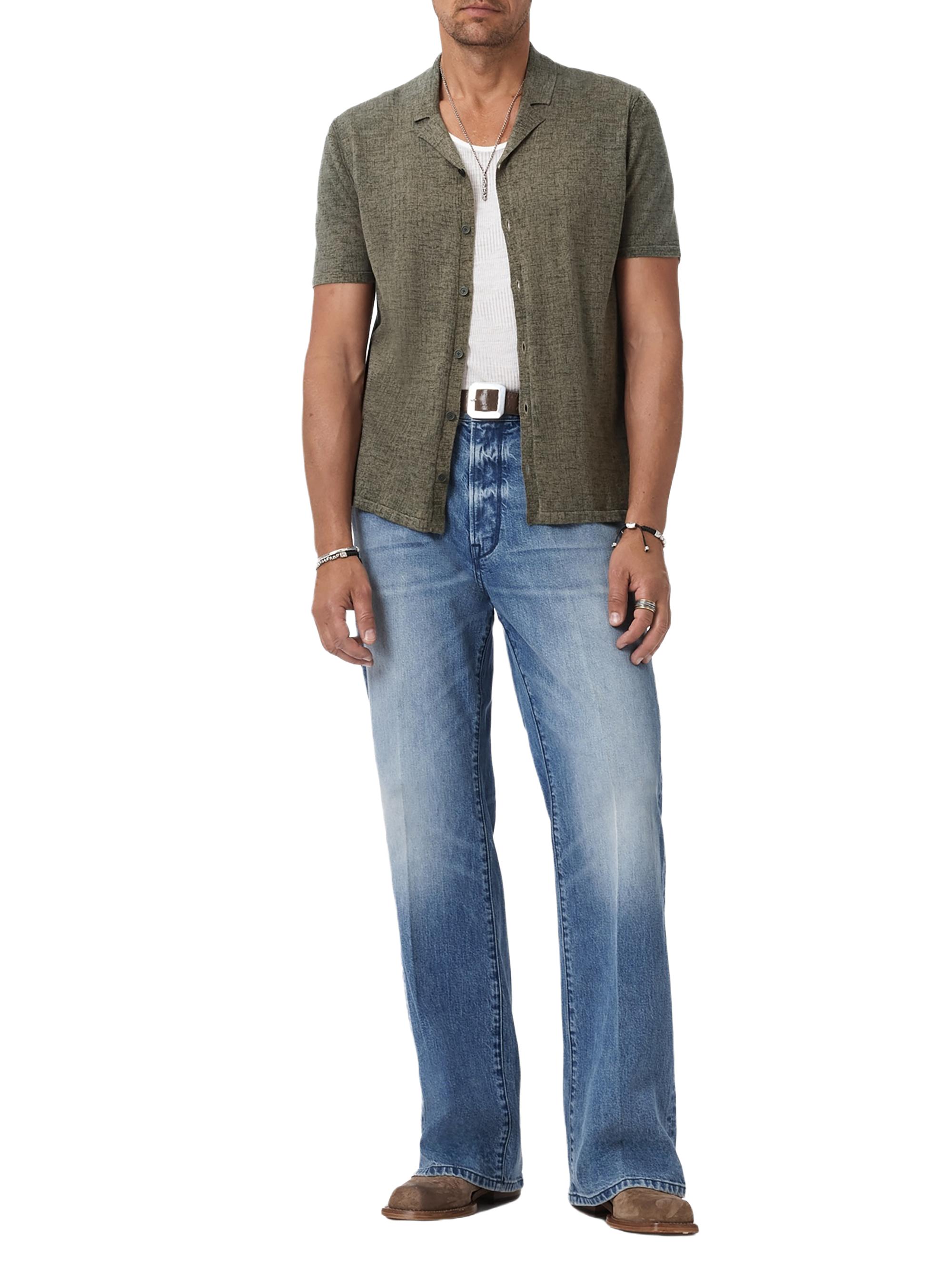 John Varvatos Men's Nayeem Cotton Camp Shirt - Sage Brush | Thumbnail 2