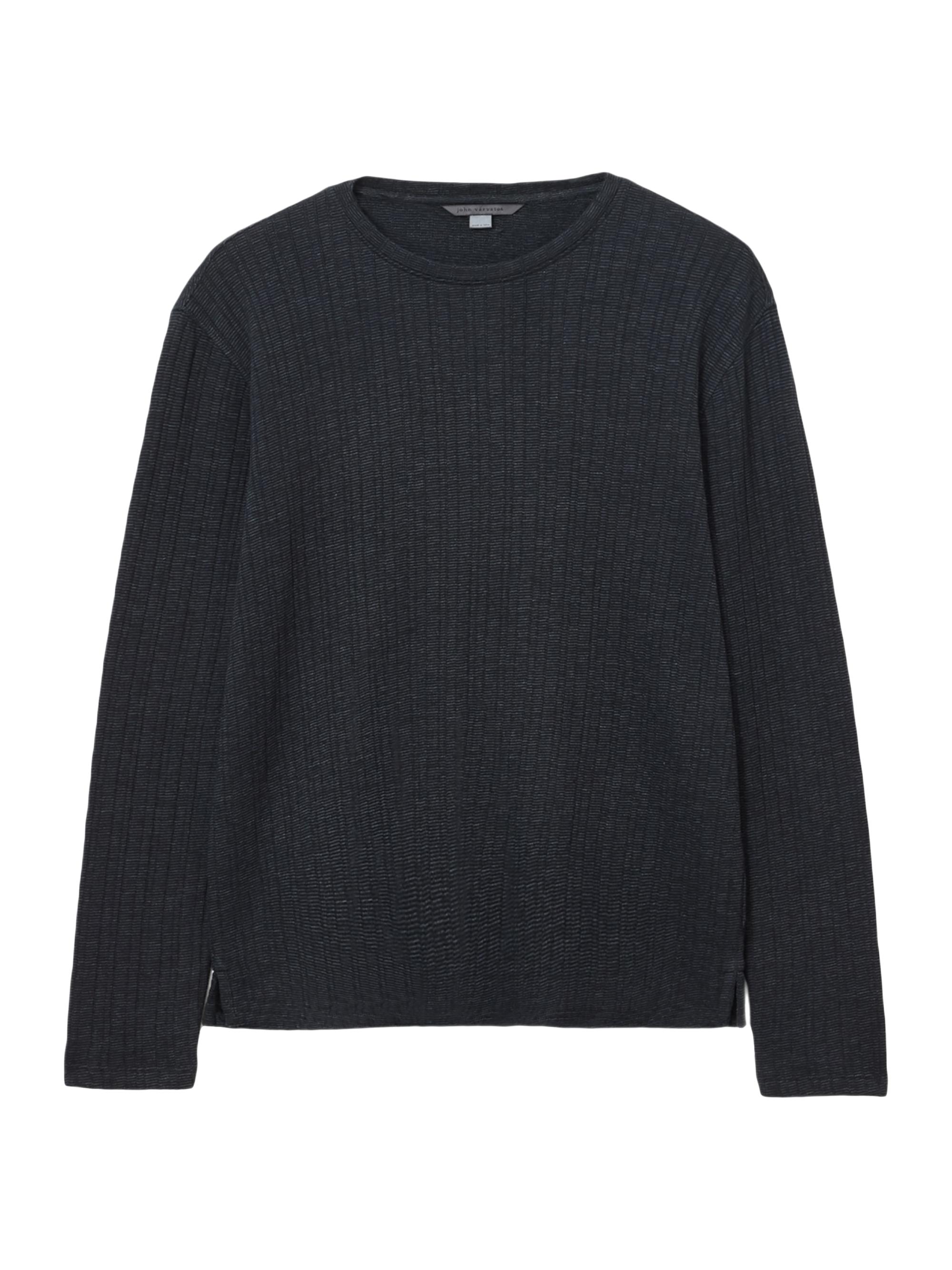 John Varvatos Men's Fern Crewneck Long-Sleeve Sweater - Black