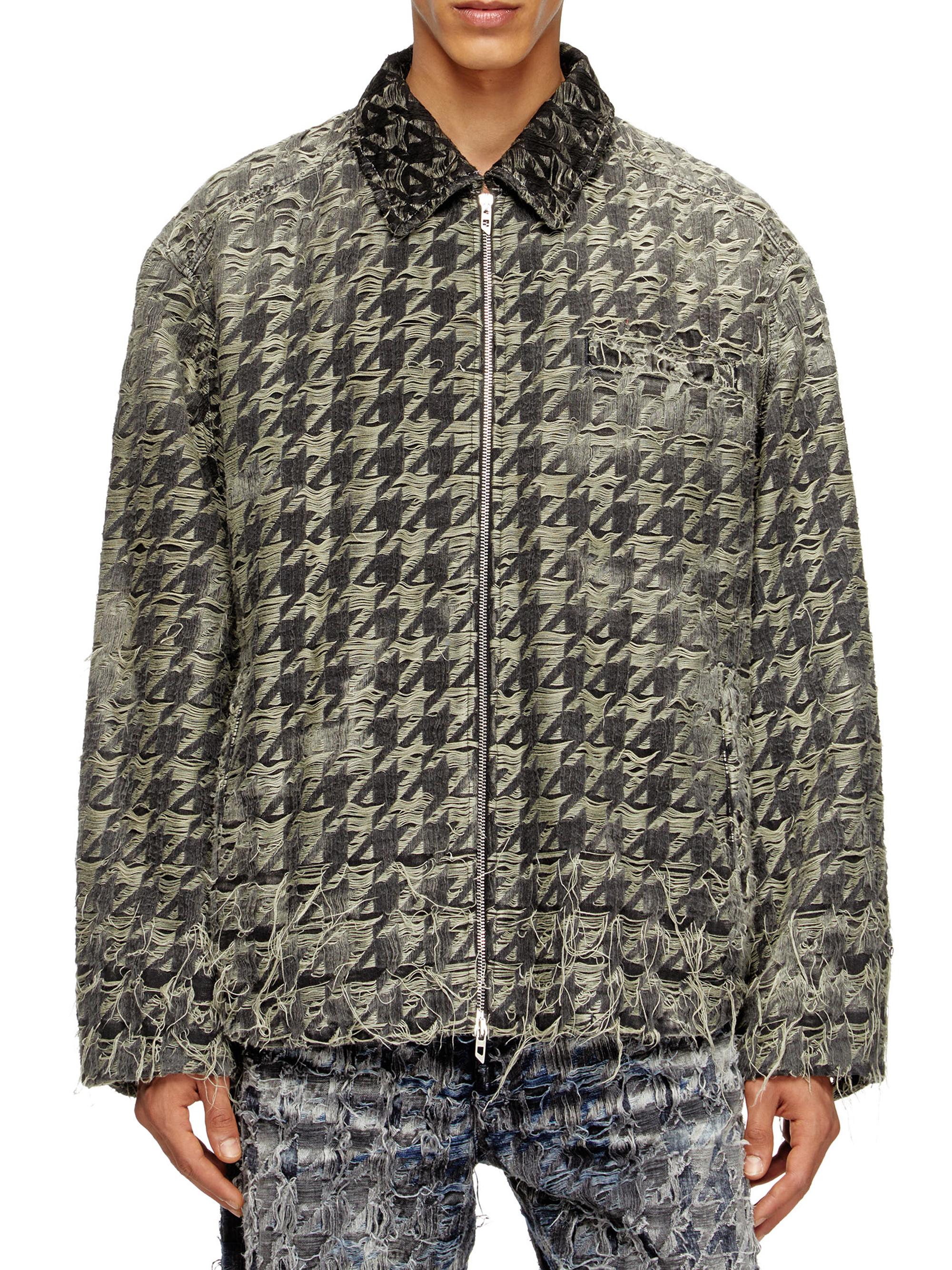 Diesel D-Elmo-Fsh Houndstooth Denim Jacket | Saks Fifth Avenue