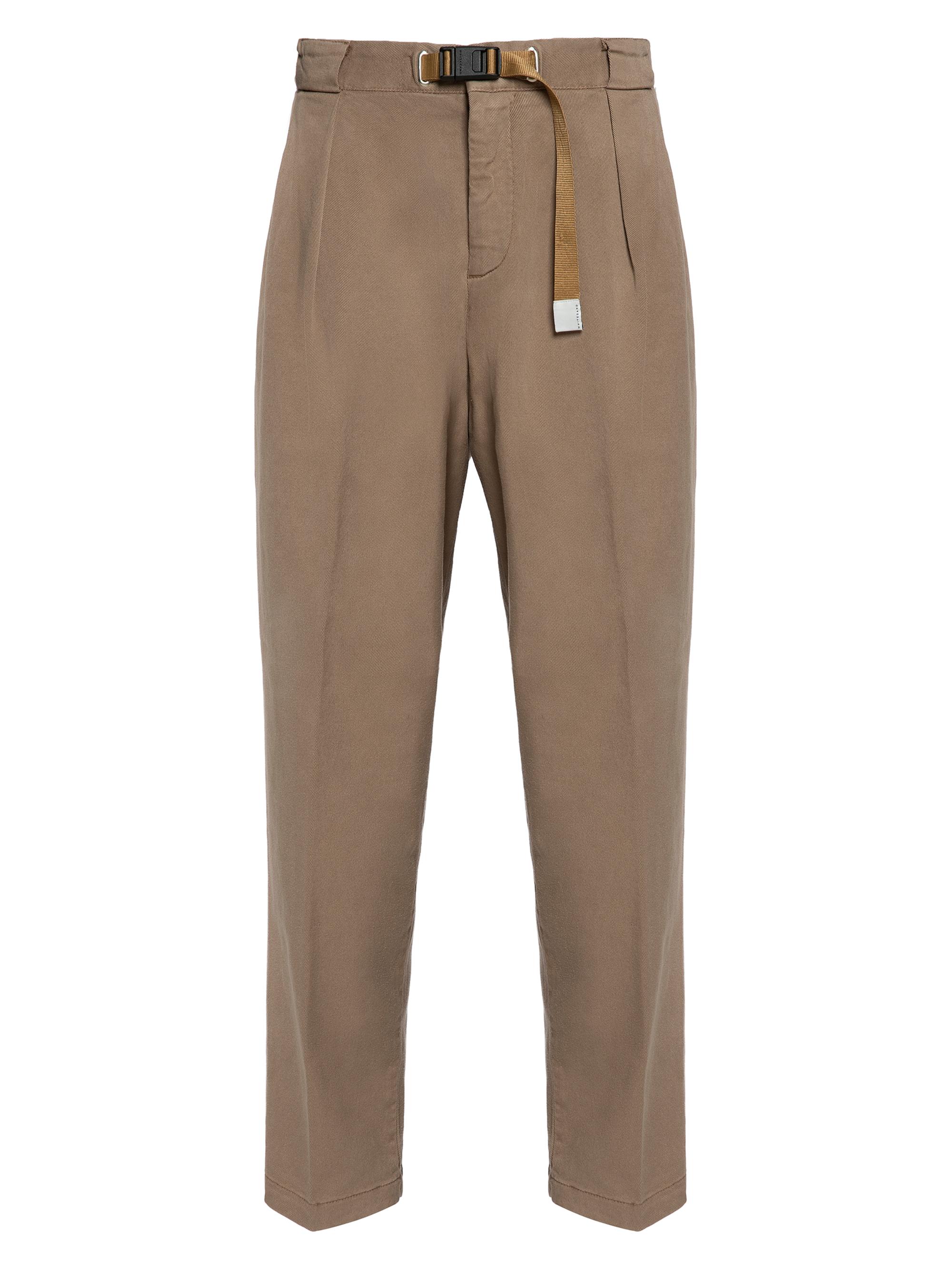 White Sand Men's Box-Pleat Mid-Rise Tapered-Leg Pants - Tan