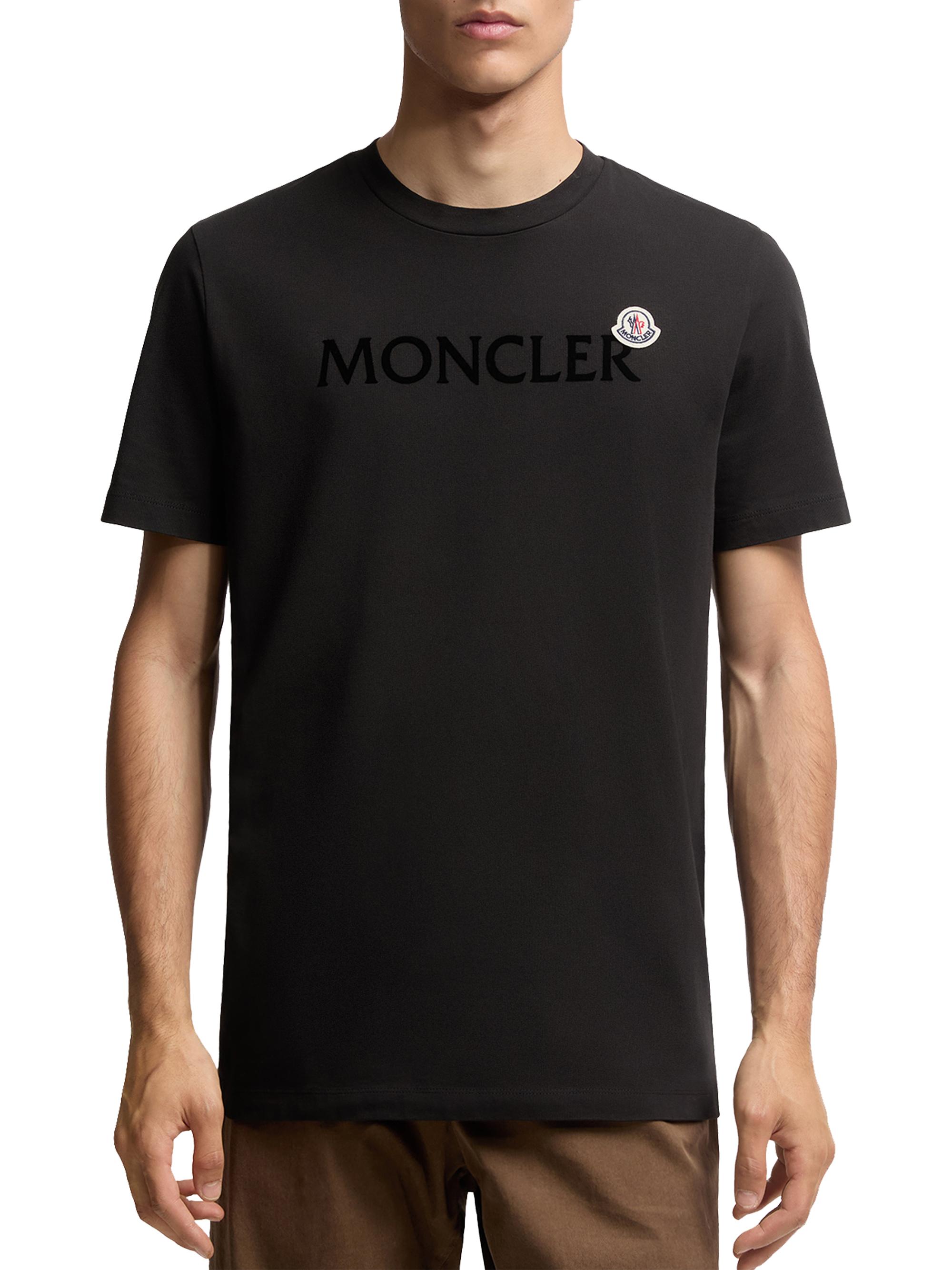 MONCLER ブラック Tシャツ MONCLER ブラック Tシャツ