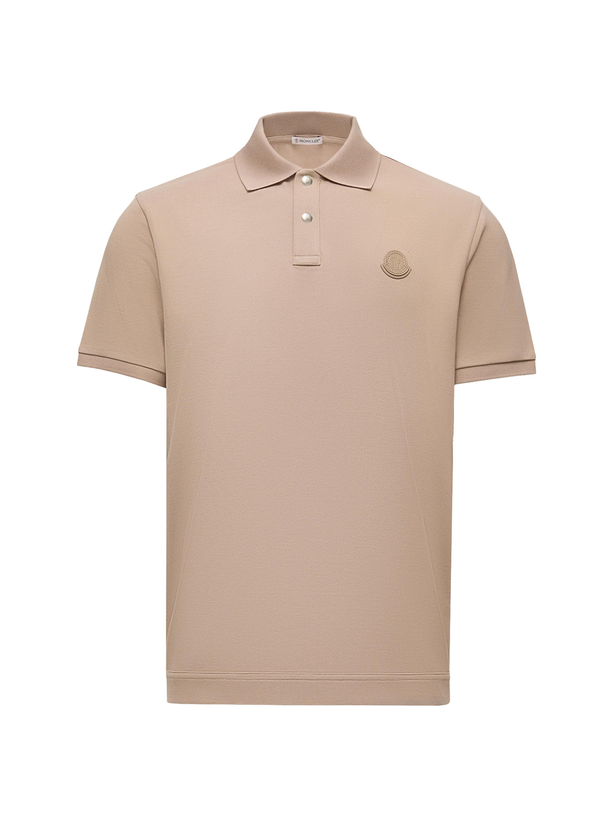 Moncler Men's Polo Shirt in Cotton Piquet - Light Beige