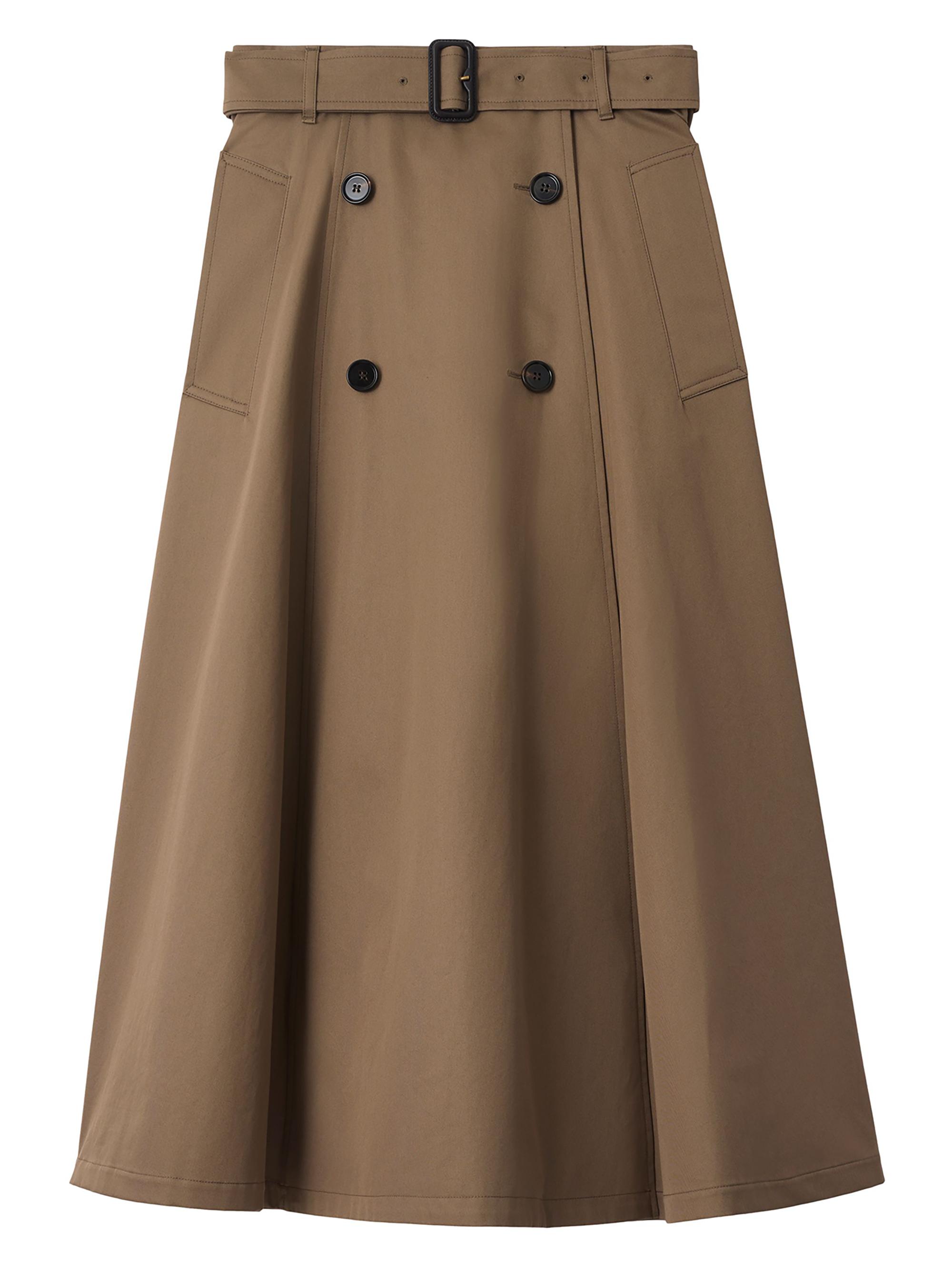 Burberry Women's Brenda Double-Breasted Midi-Skirt - Clay Brown