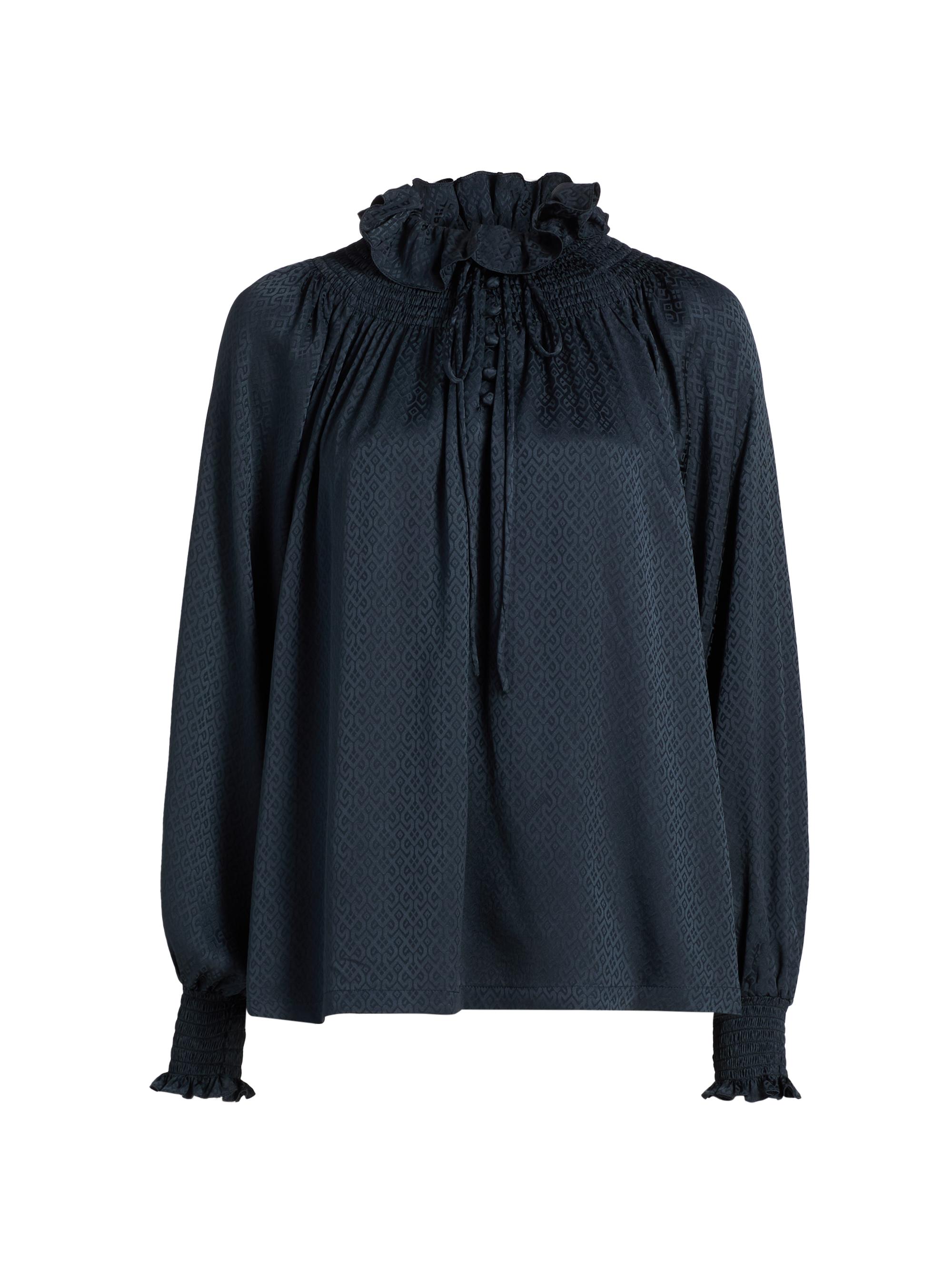 Burberry Women's Ros Silk Blouse - Silhouette Black