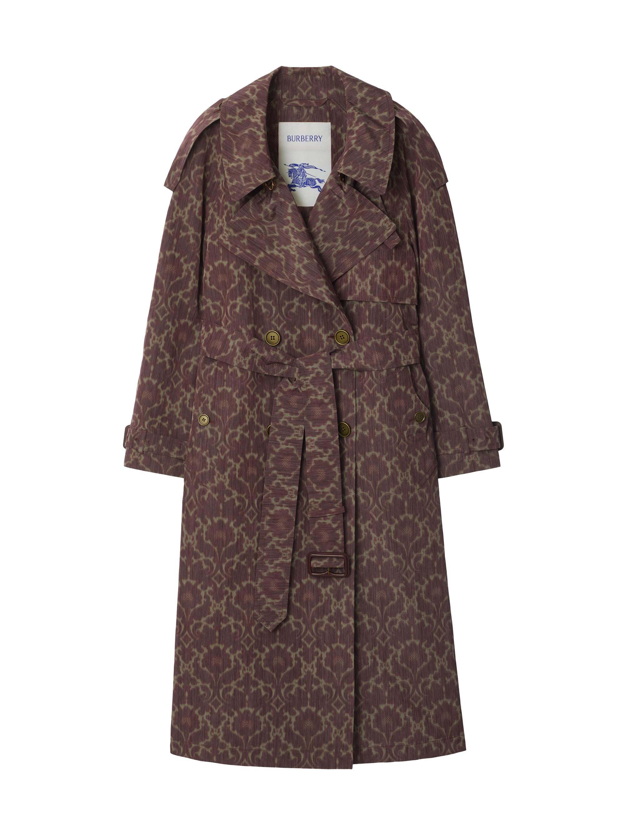 Burberry Women's Fitzrovia Printed Belted Trench Coat - Duchess Ip Pattern