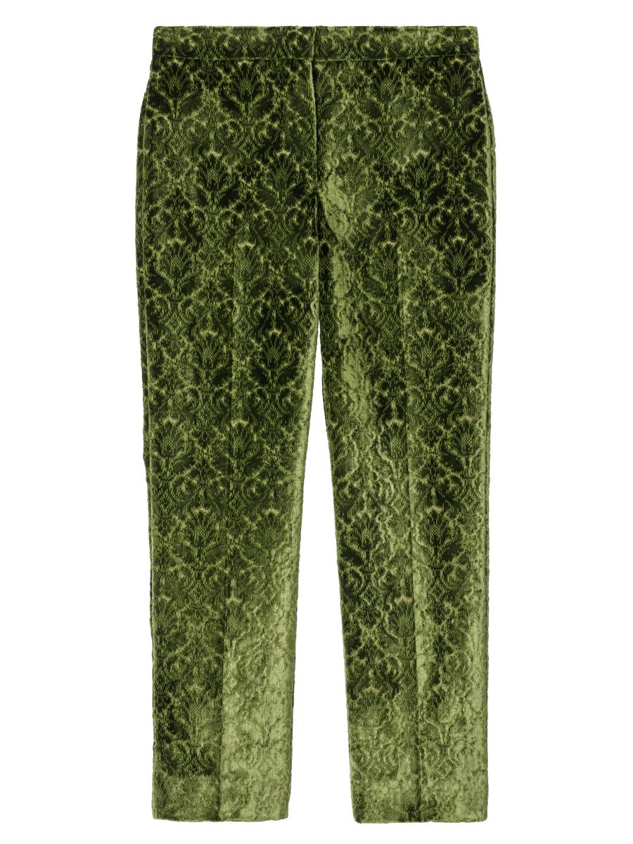 Burberry Women's Baroque Velvet Straight-leg Trousers