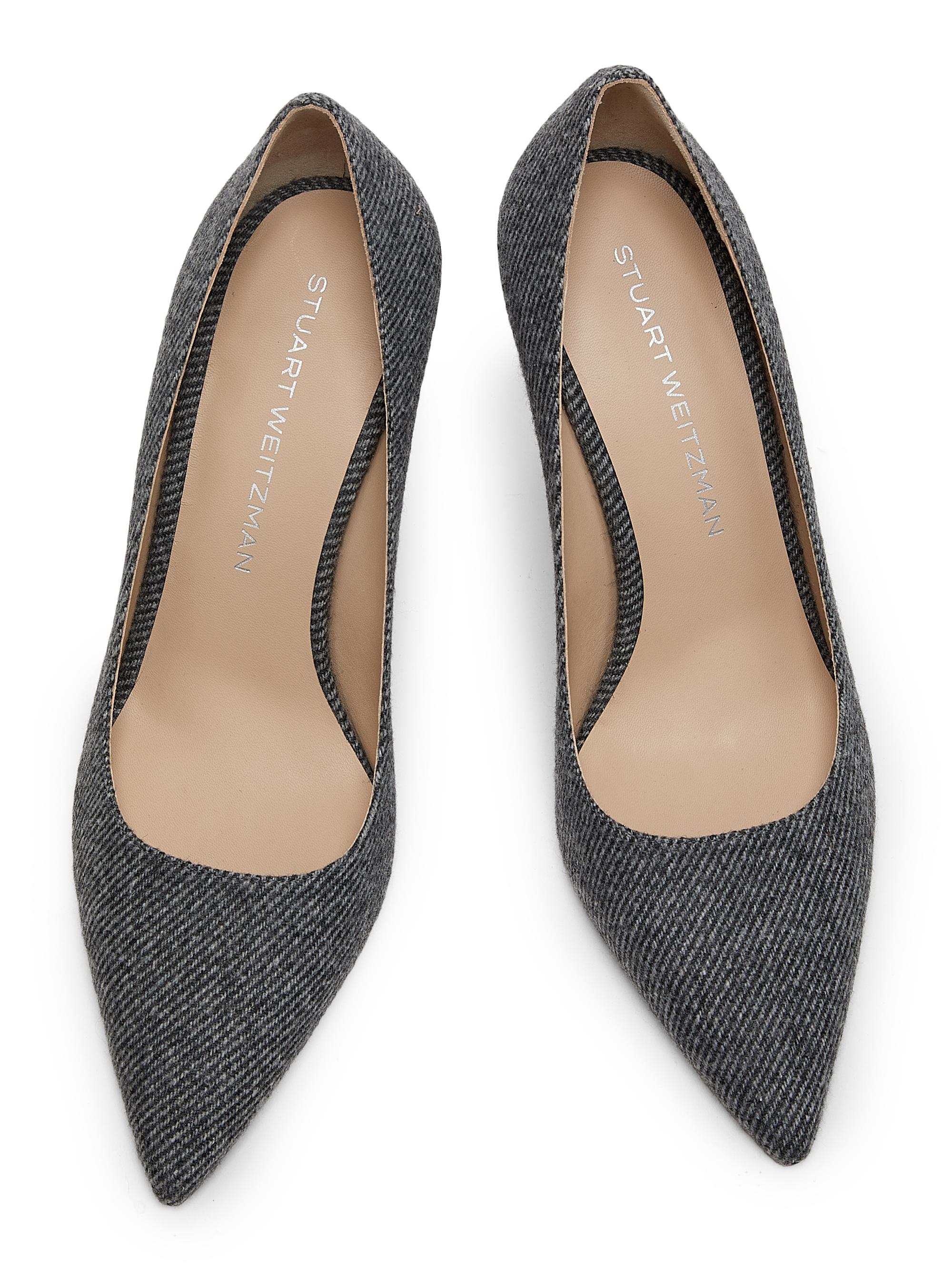 Stuart Weitzman Stuart Power 85MM Twill Pumps | Saks Fifth Avenue