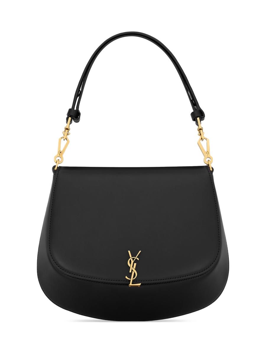 Saint Laurent ブラックハンドバッグ Saint Laurent Voltaire Top Handle in Box | Saks Fifth Avenue