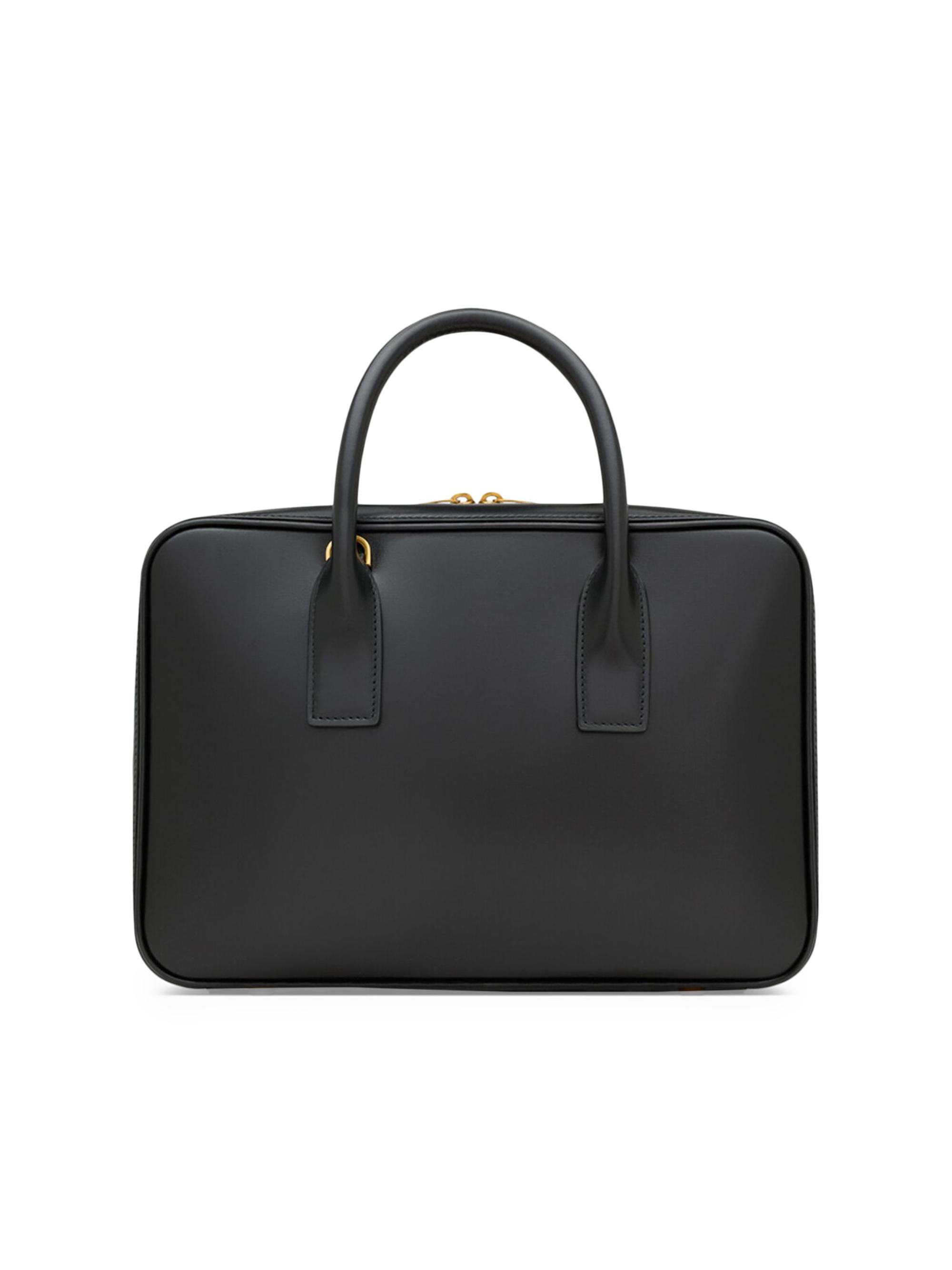 SAINT LAURENT バッグ Saint Laurent Black Metallic Cracked Calfskin Monogram Niki Chain