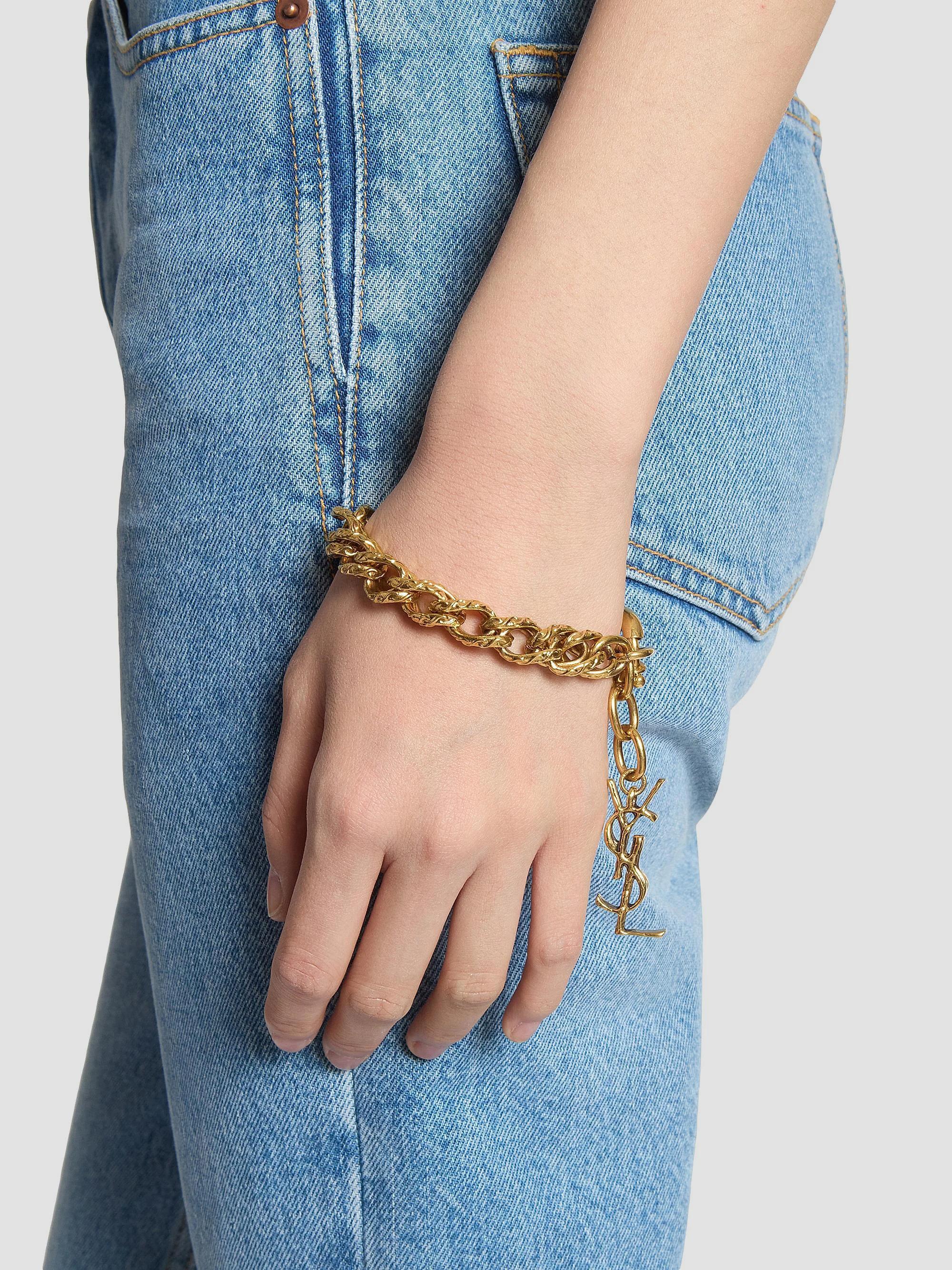 Saint Laurent Rope-Chain Bracelet in Metal | Saks Fifth Avenue