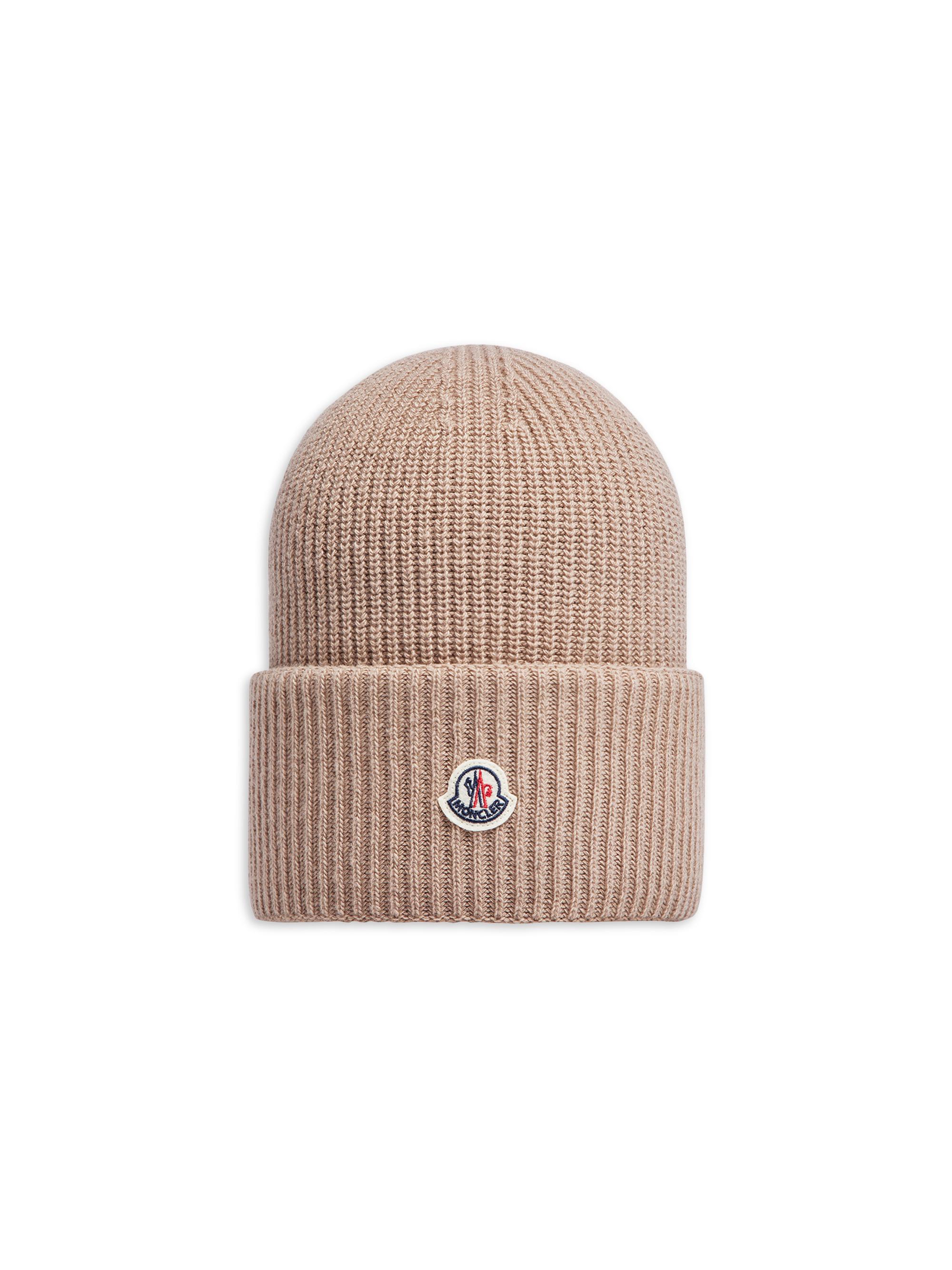 Moncler Women's Beanie Hat in Wool - Light Pink