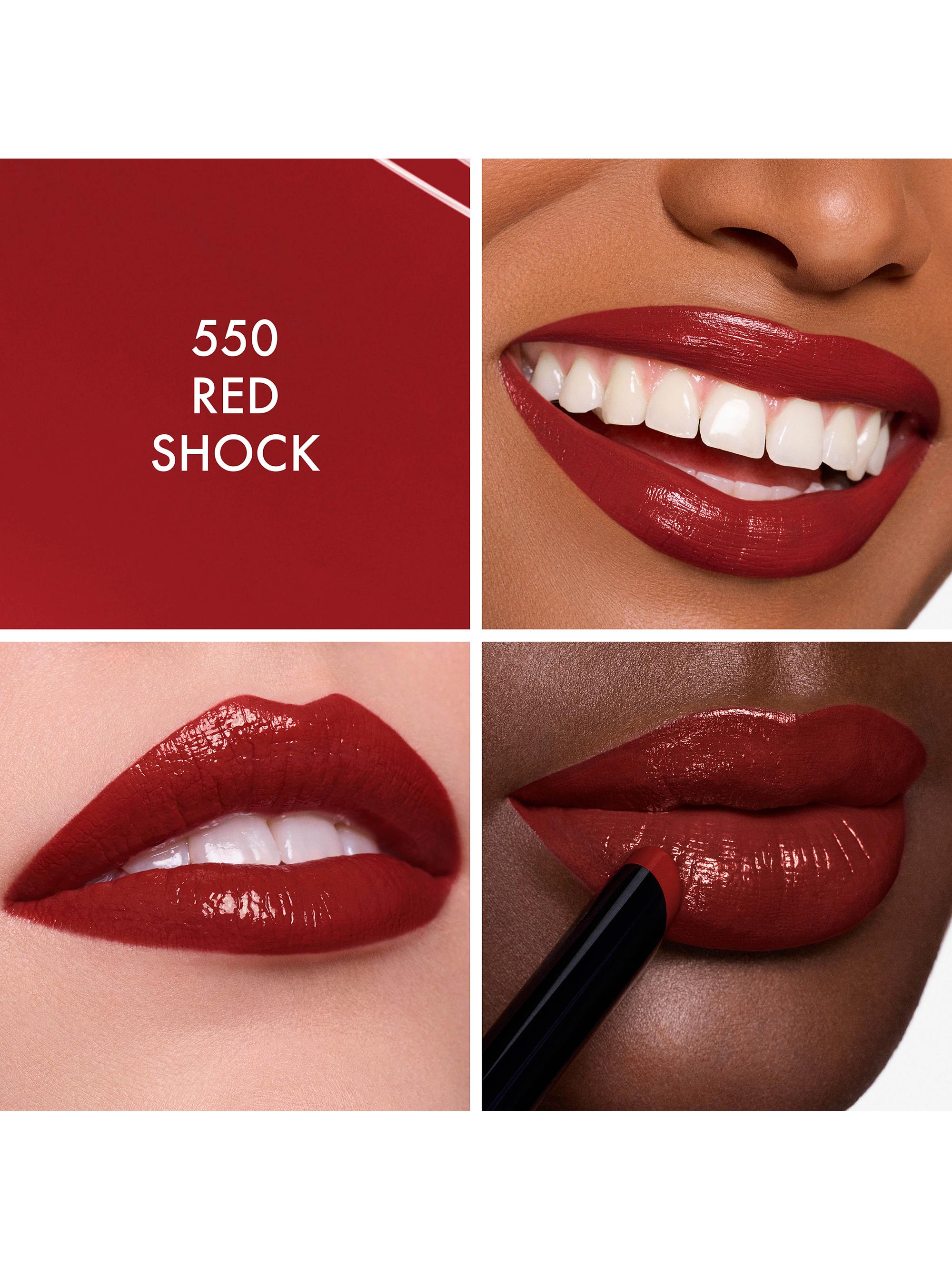 DIOR Women's Rouge Dior On Stage Lipstick - 550 Red Shock - back view in Na