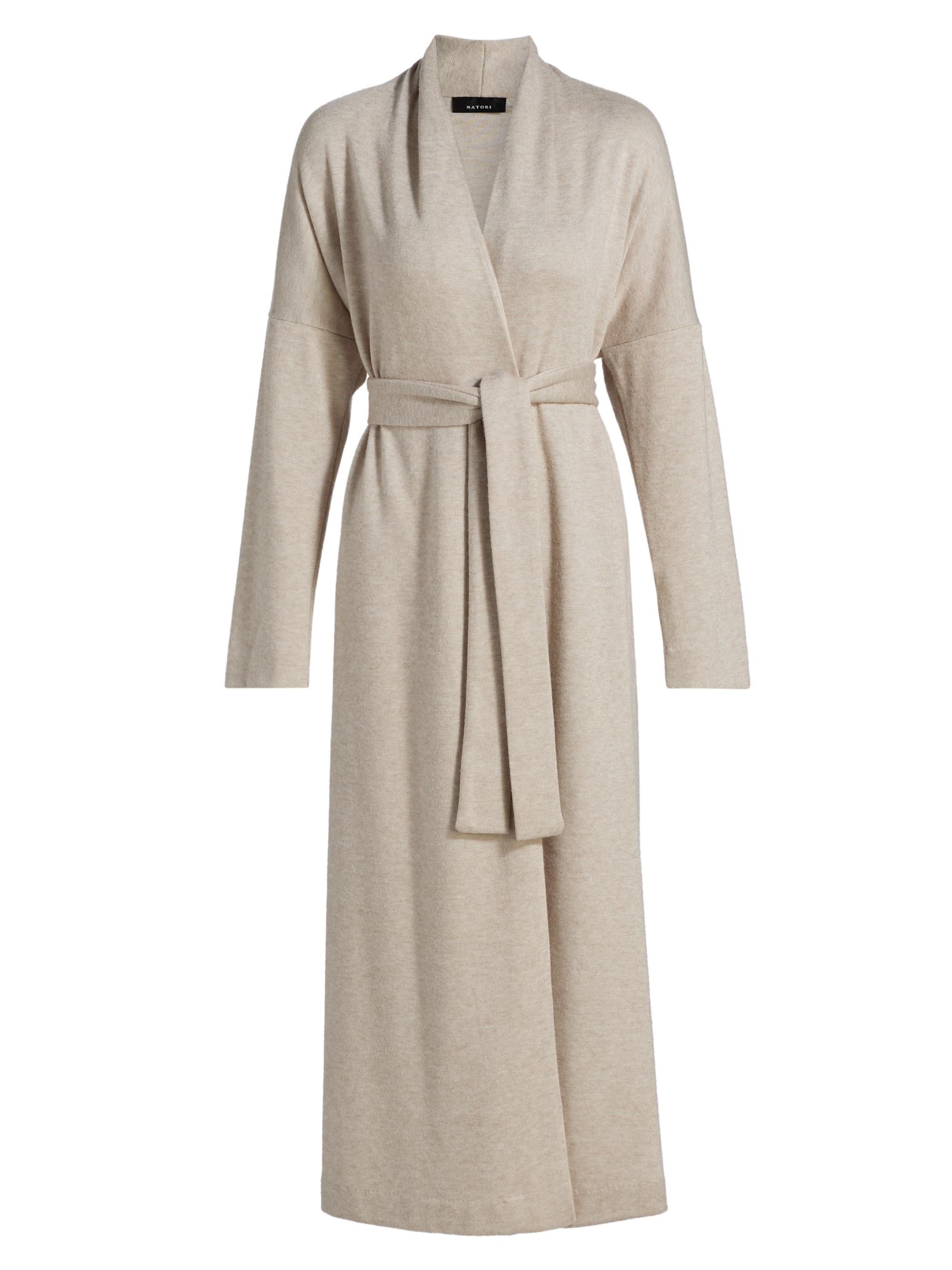 Natori Women's Himalaya Jersey Belted Robe - Cashmere