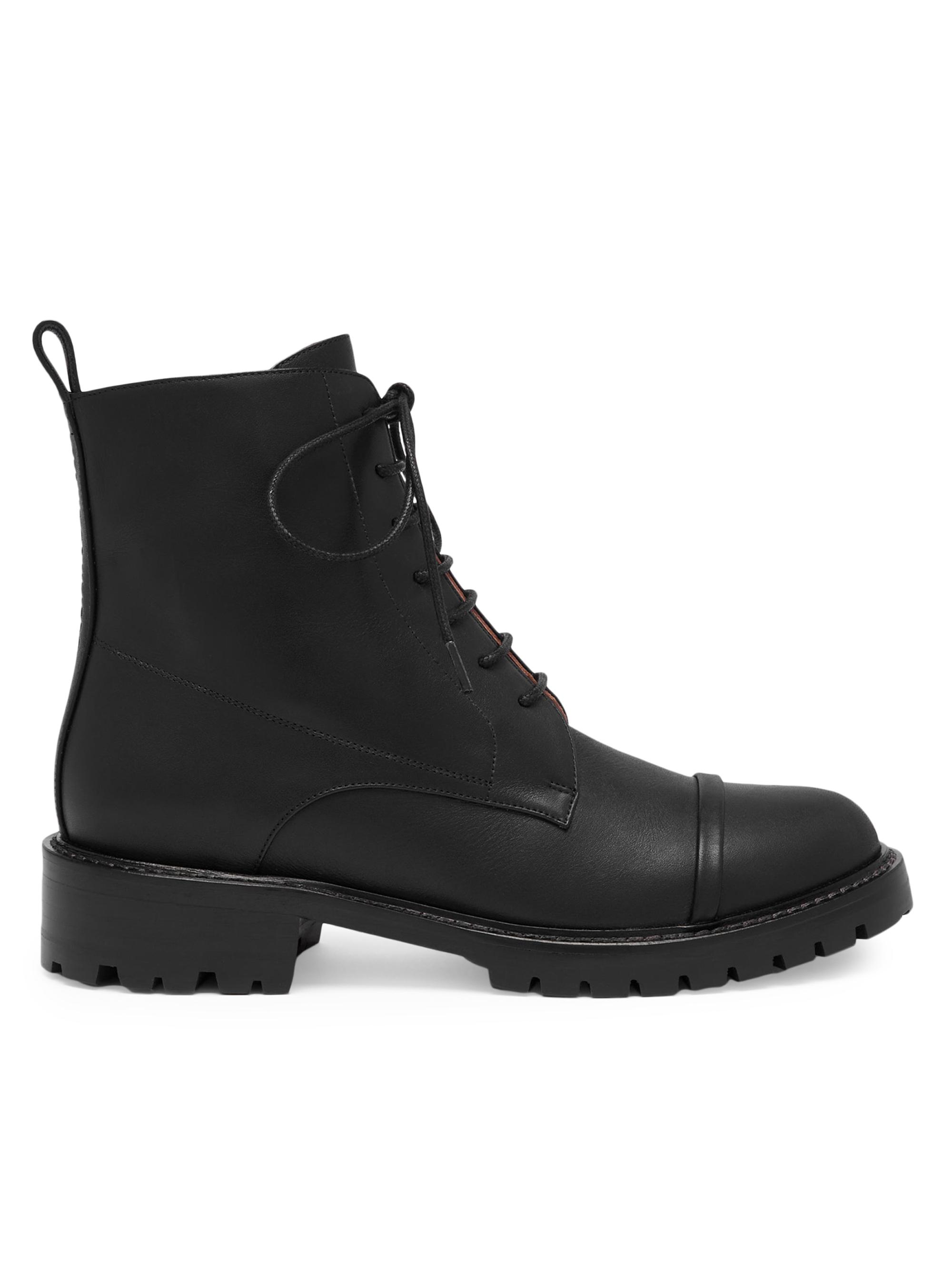 COACH Tasha Leather Lace-Up Boots | Saks Fifth Avenue