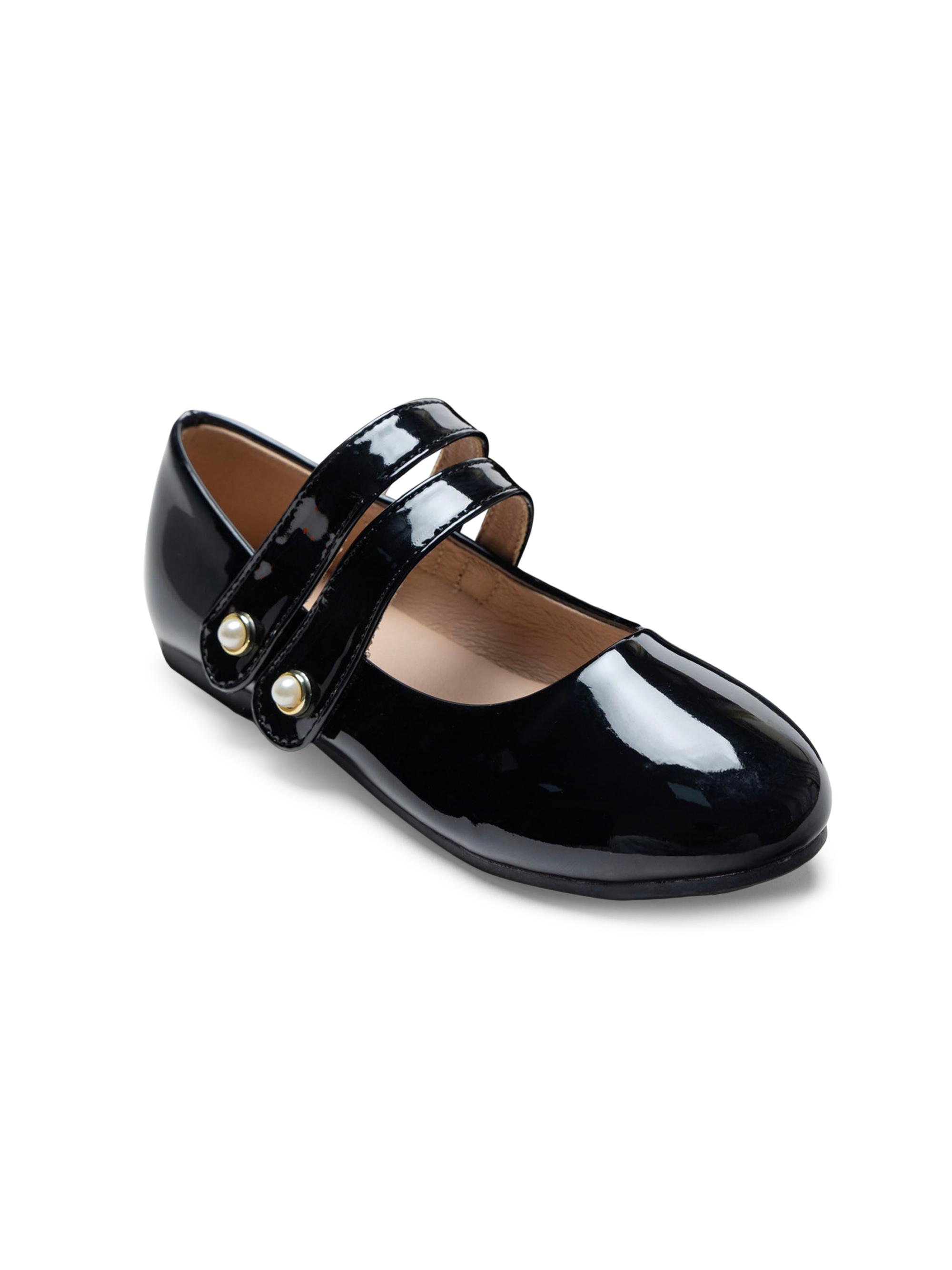 Tulleen Dorothea Double Banded Flats - Black 5 (Child)