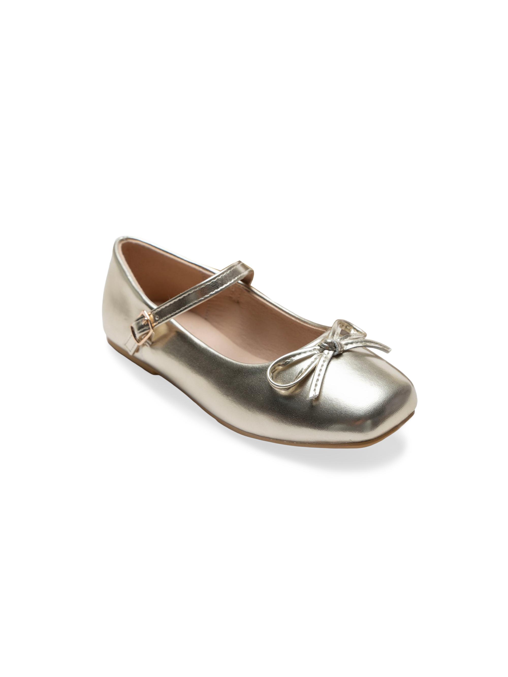 Tulleen Julietta Bow Flats - Gold 5 (Child)