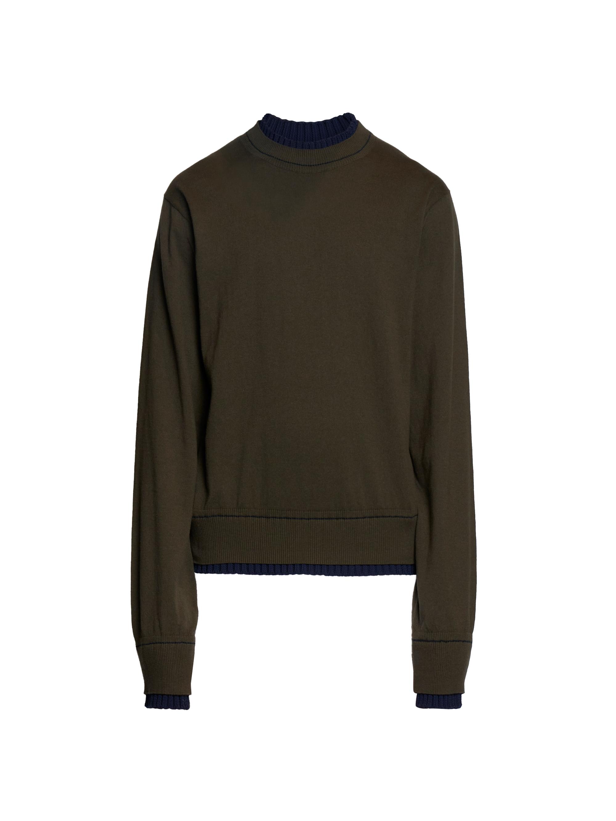 Sacai Cotton-Cashmere Knit Sweater | Saks Fifth Avenue