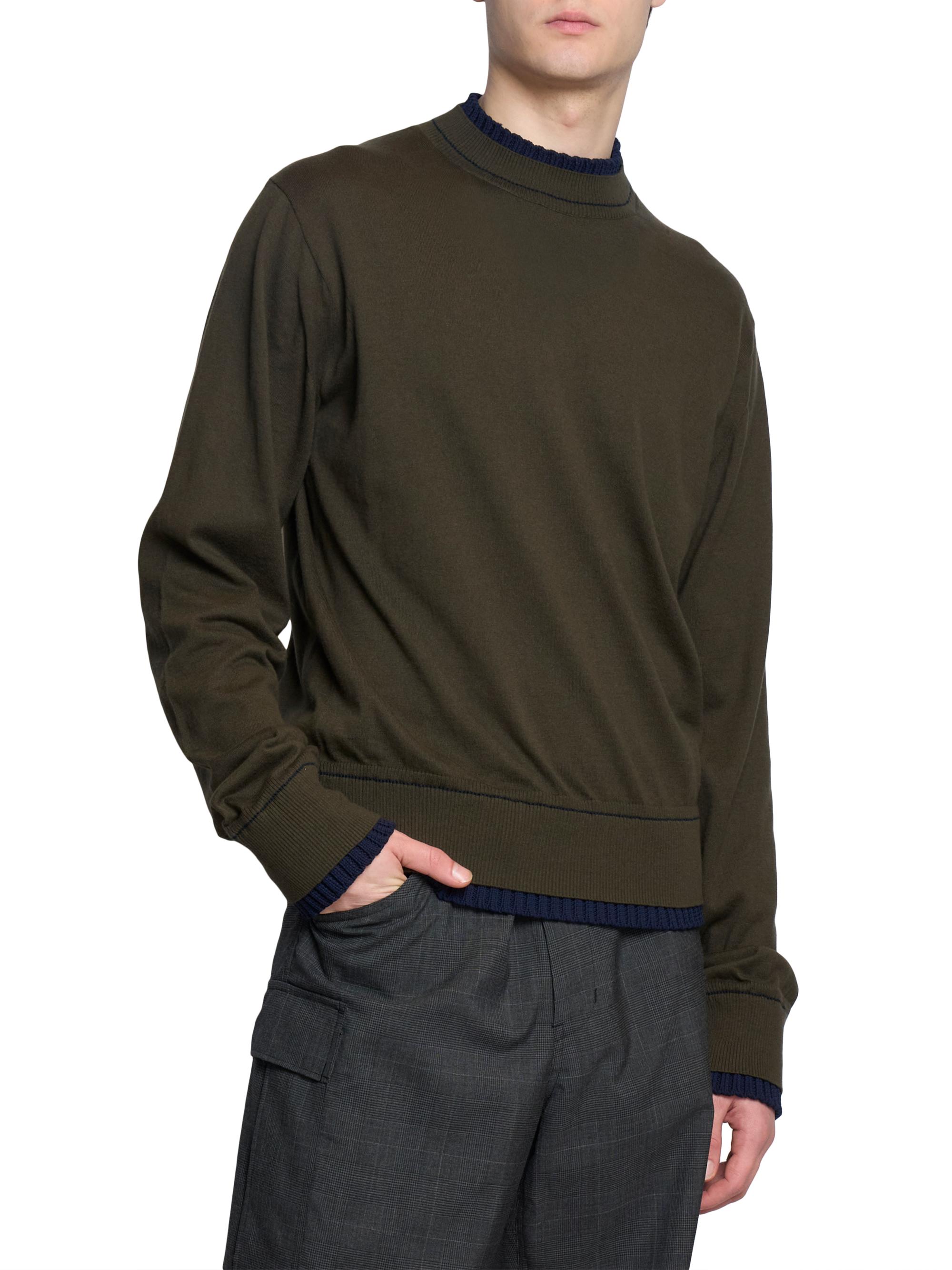 Sacai Cotton-Cashmere Knit Sweater | Saks Fifth Avenue