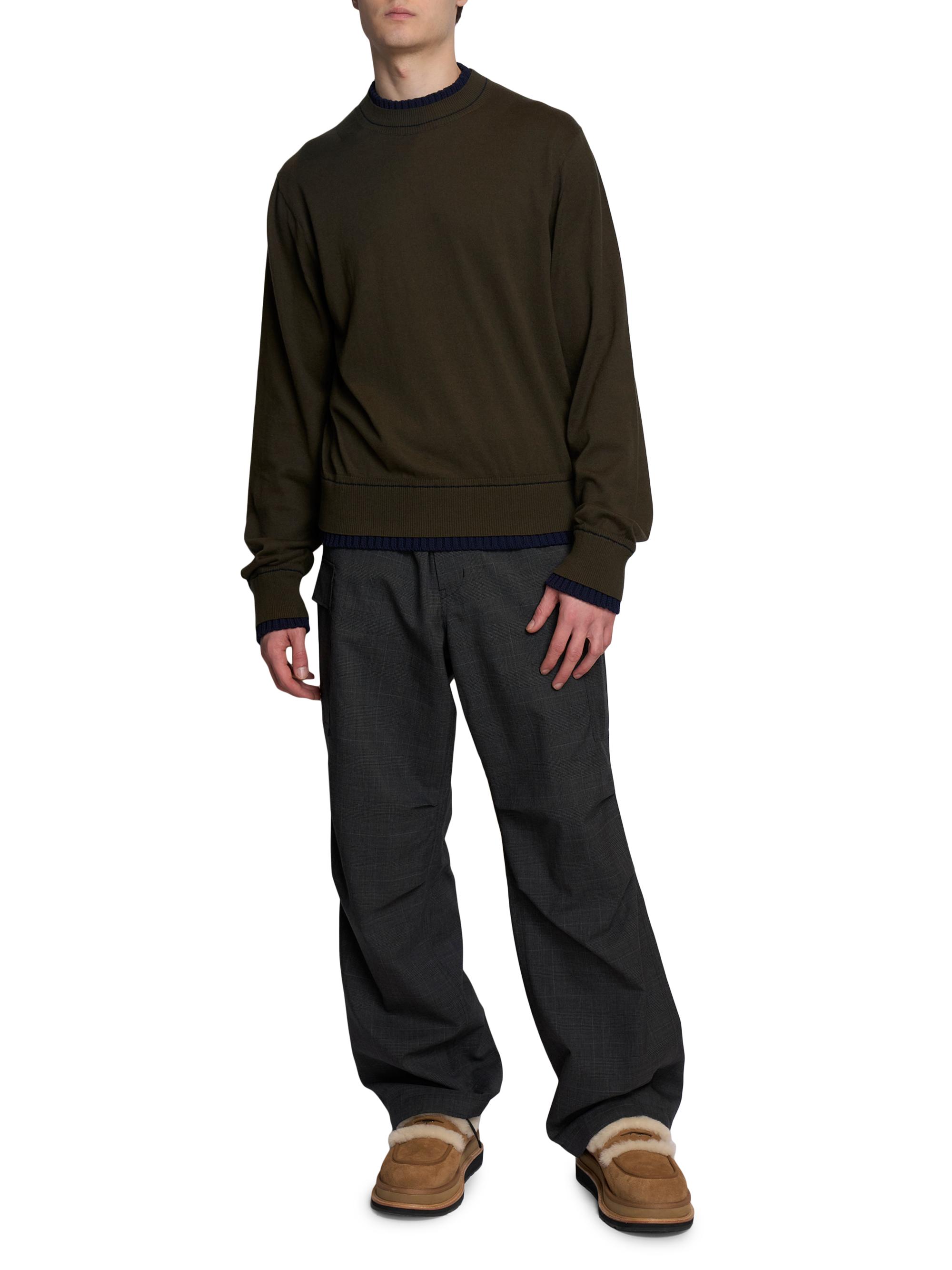 sacai サカイ 26SS Cotton Cashmere Knit Pullover ニットセーター 26-08333 ホワイト 1 Cotton Cashmere Knit Pullover | sacai Official Store サカイ
