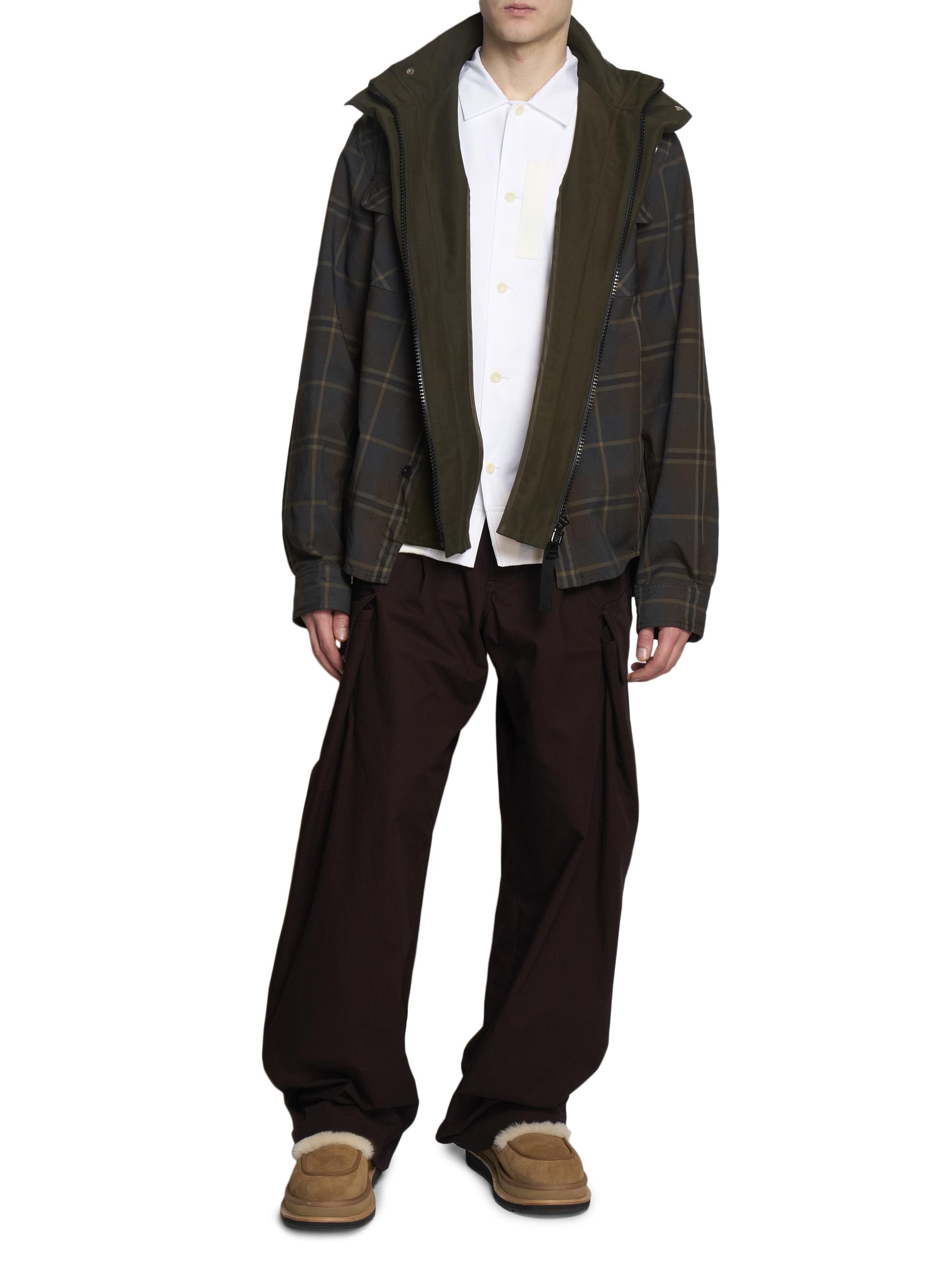 Sacai Plaid Shacket | Saks Fifth Avenue