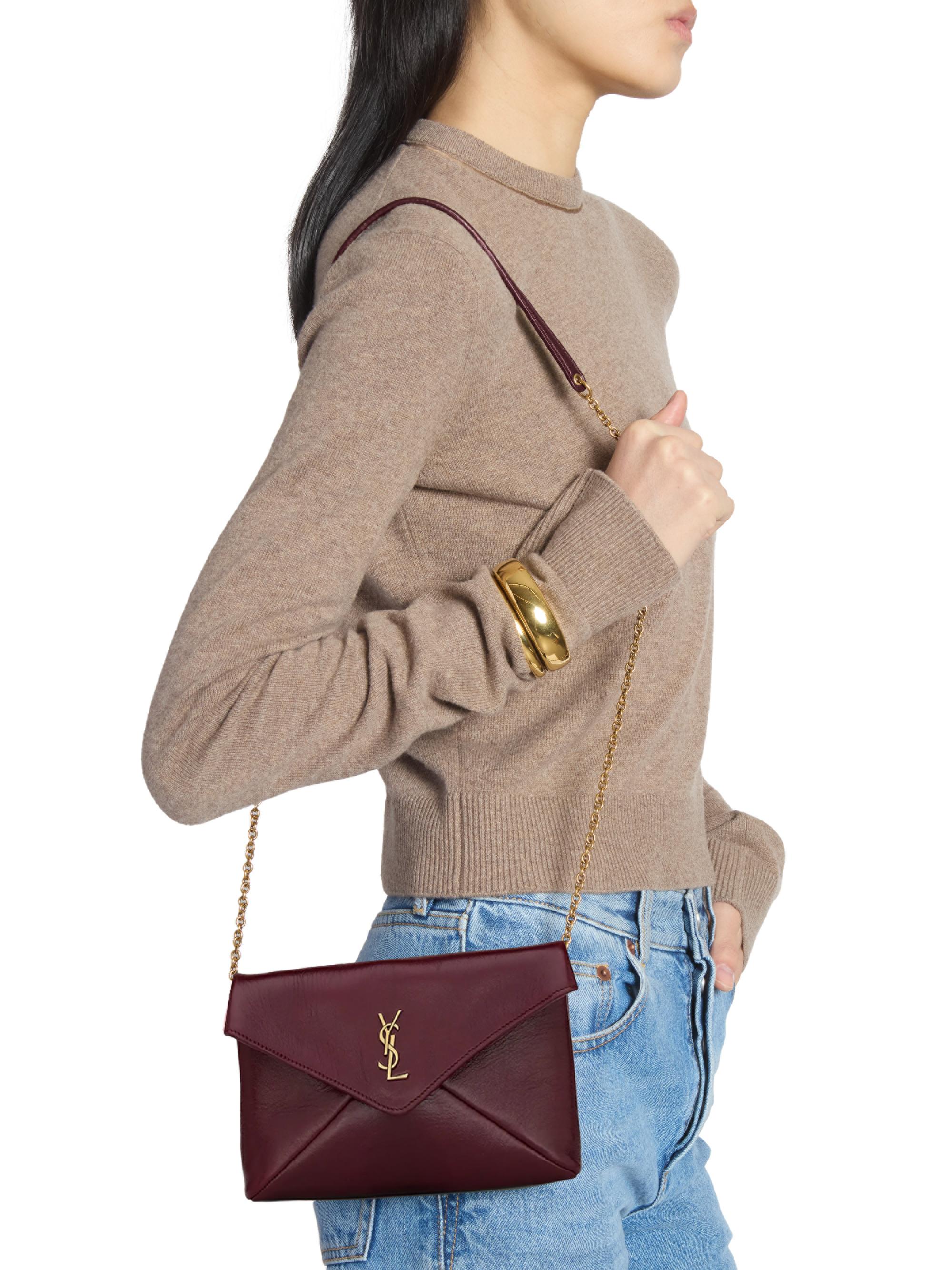 Cassandre Chain Pouch in Shiny Leather