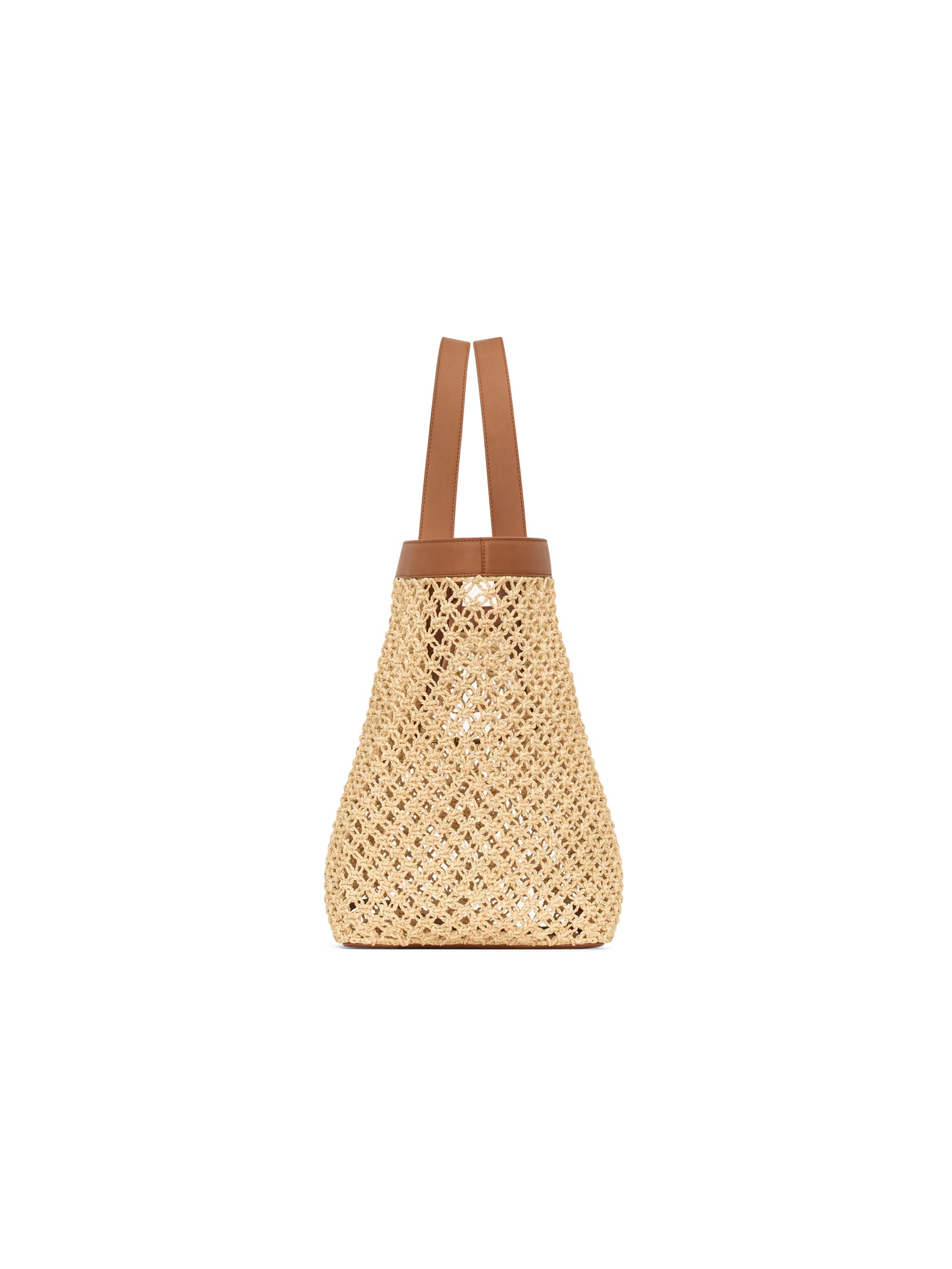 Y Tote Bag in Raffia
