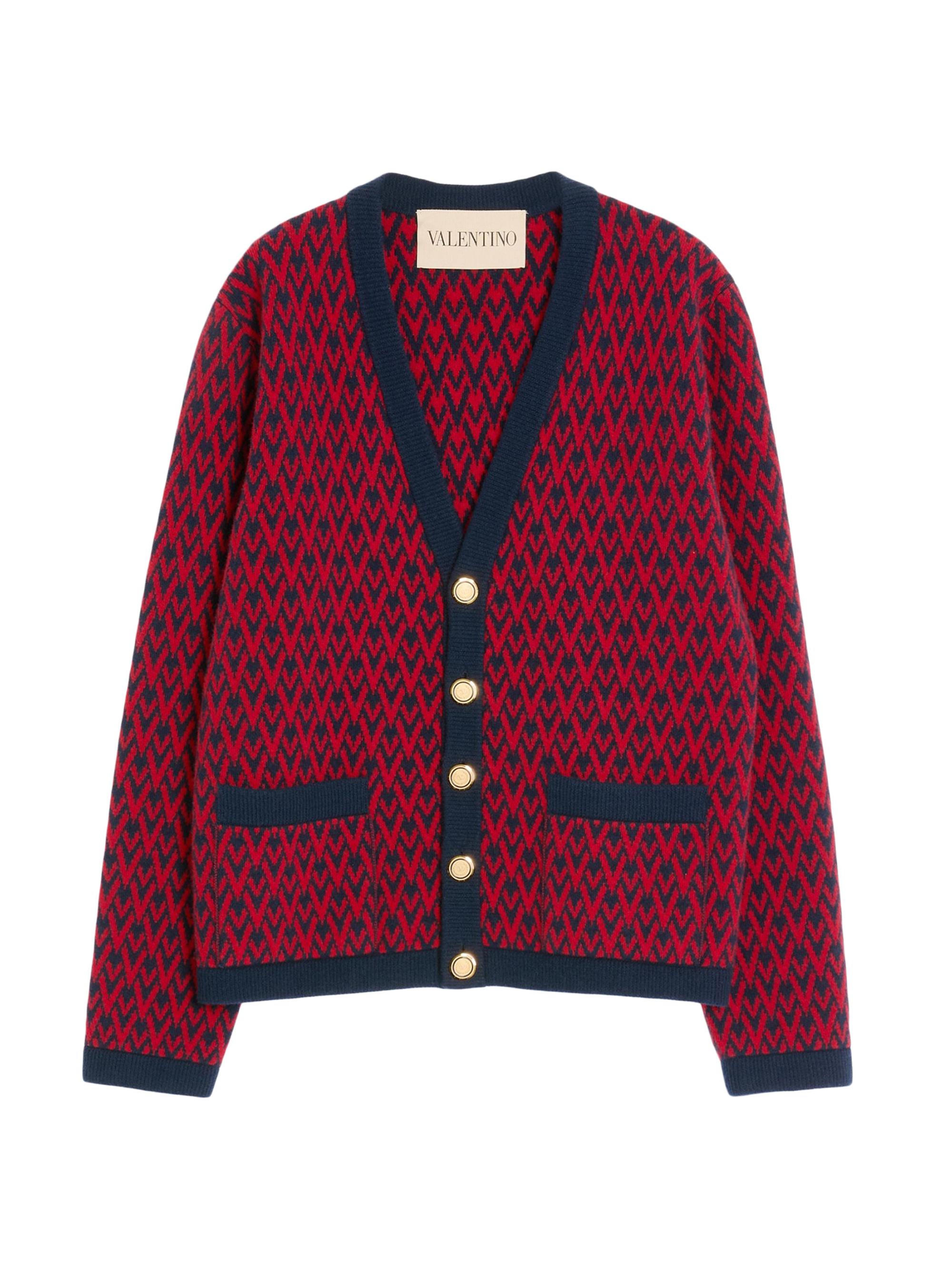 Sacai Contrast-Trim Mohair-Blend Cardigan | Saks Fifth Avenue