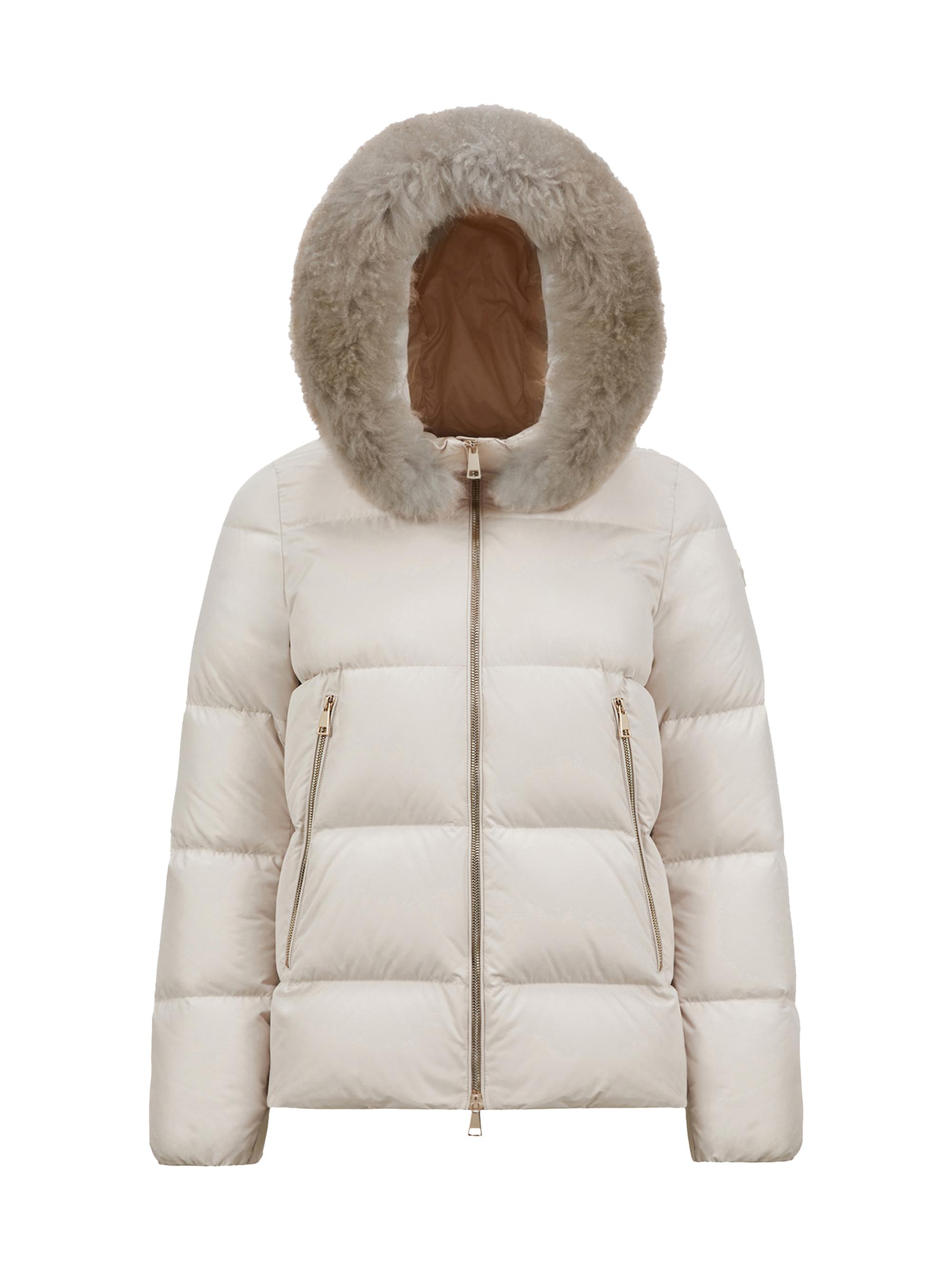 Moncler Women's Laichefur Puffer Jacket - White