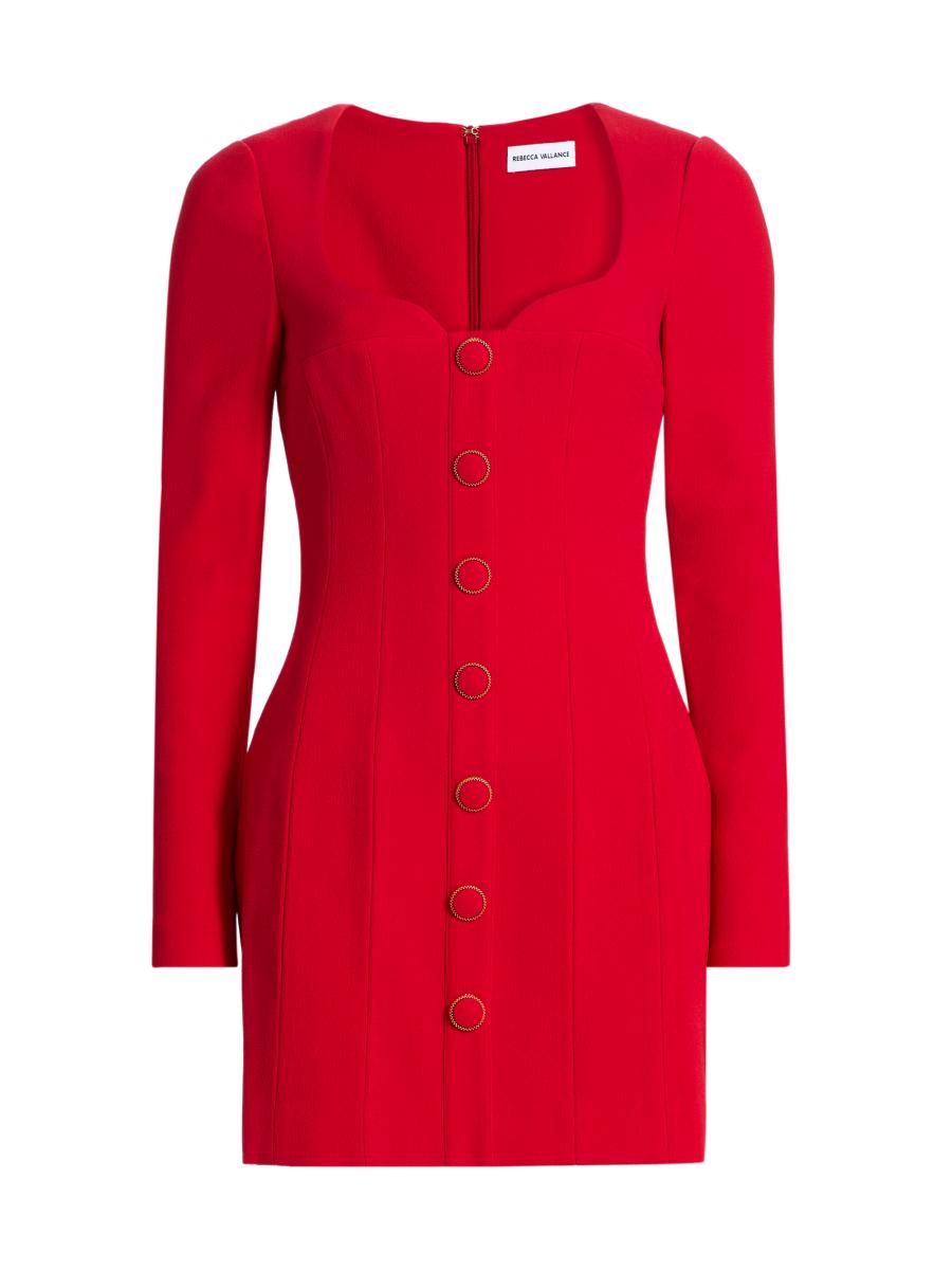 Rebecca Vallance Cameron Mini Dress in Red - Size aus 6/ US 2