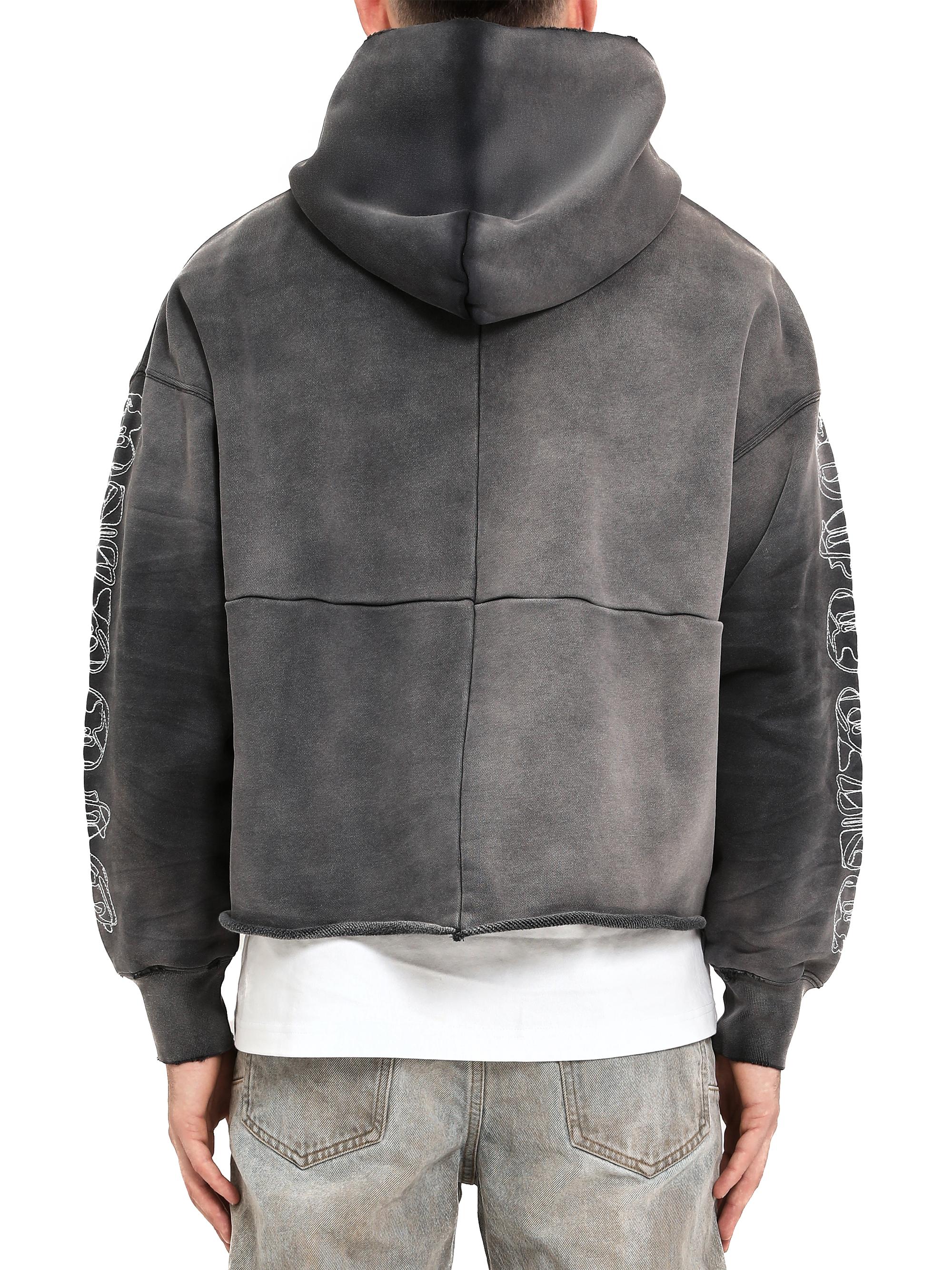 Oversized Embroidered Heavyweight Fleece Hoodie