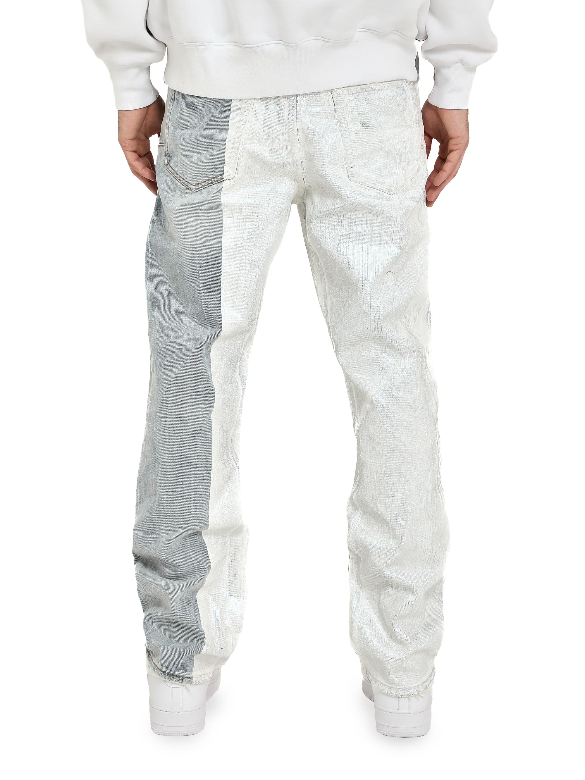 Purple Brand Crackle Two-Tone Straight Jeans | Saks Fifth Avenue